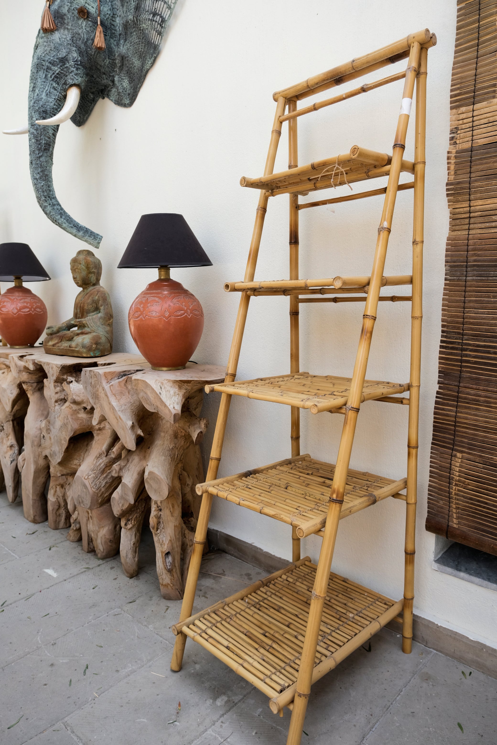 BAMBOO LADDER STAND M