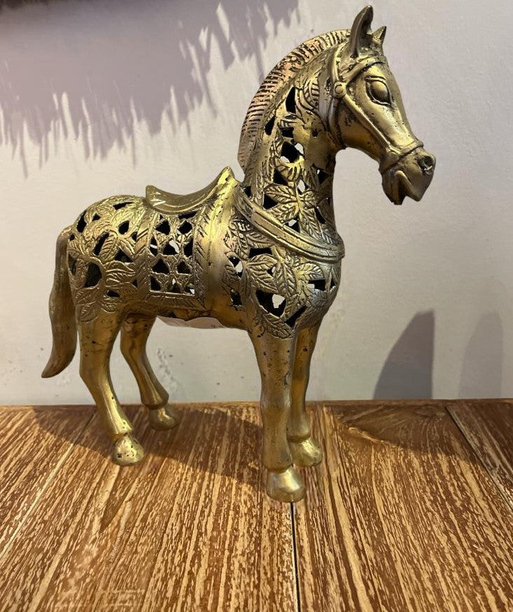 EMBROIDERED BRONZE HORSE