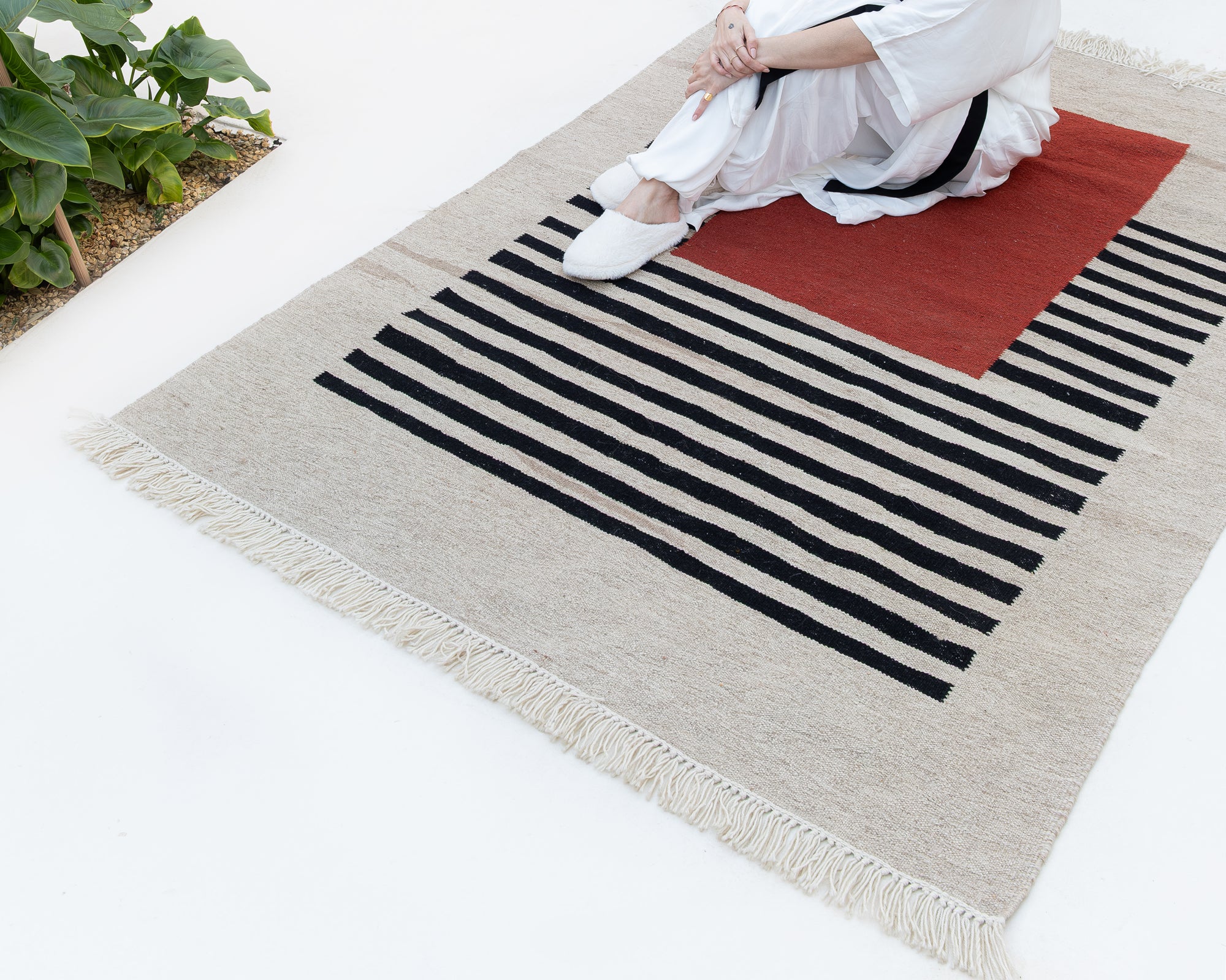 EL DOKUMA DOĞAL TASARIM KİLİM