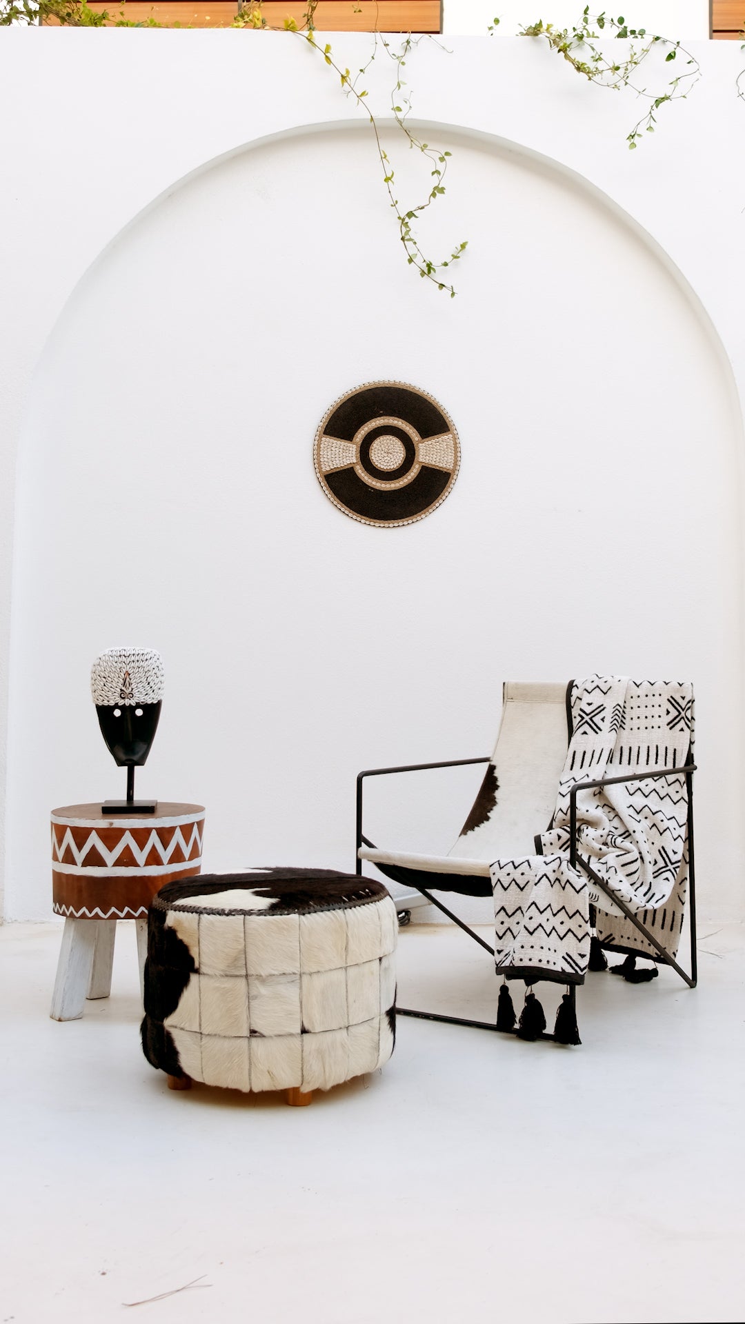 MABEL ETHNIC POUF M