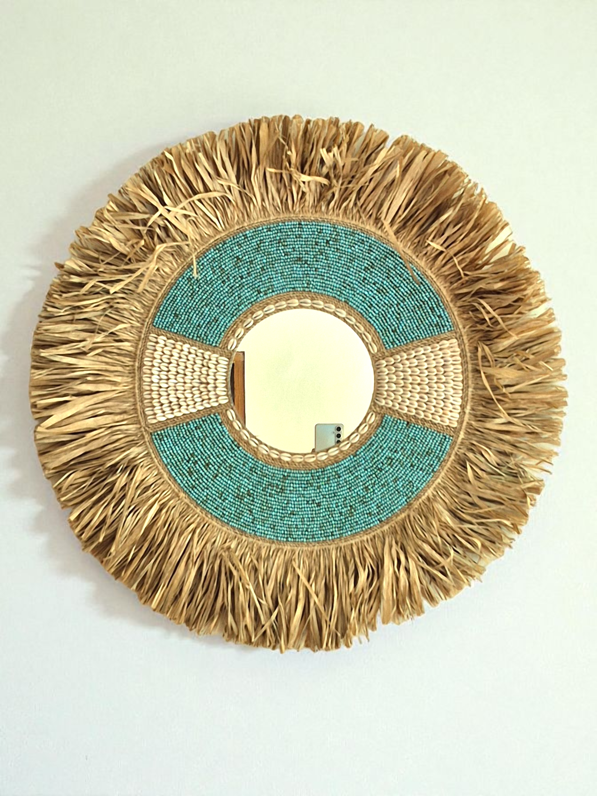 NANDA AYNA DUVAR DEKOR 70CM(turkuaz)