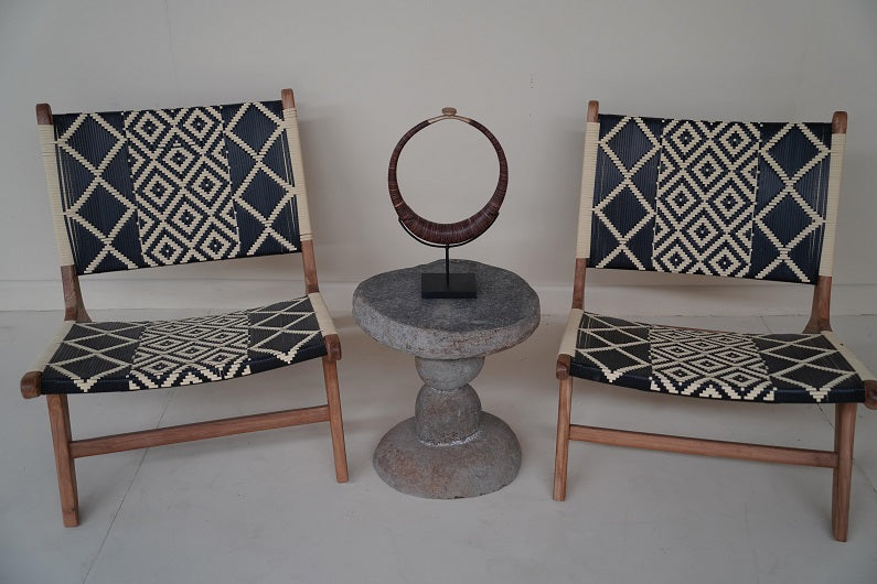 LAZY ARMCHAIR WITH ETHNIC PATTERN