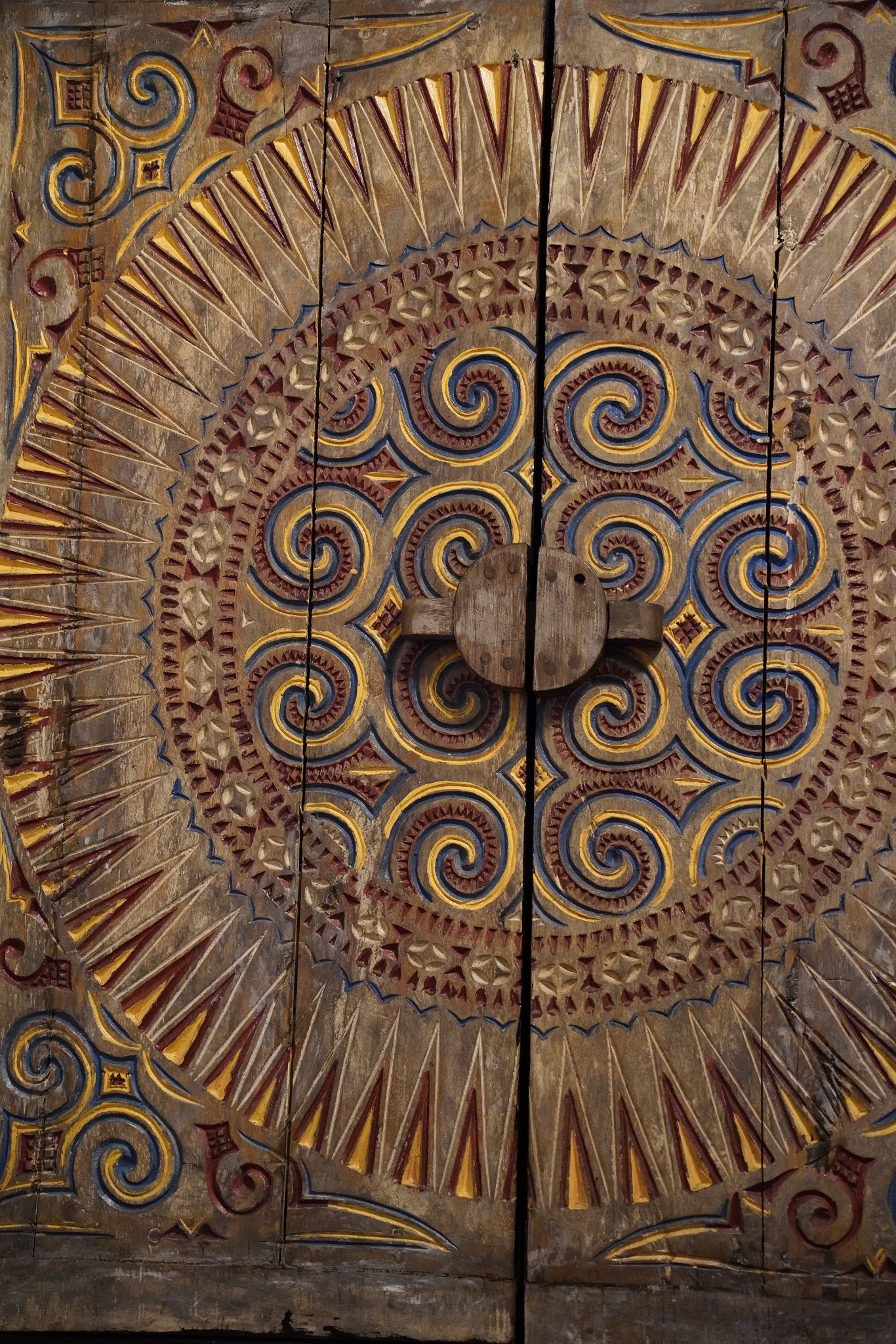 TEAK CARVED WARDROBE