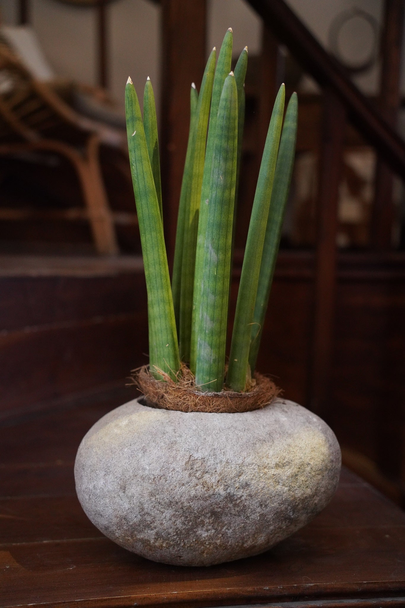 LARGE STONE BOWL