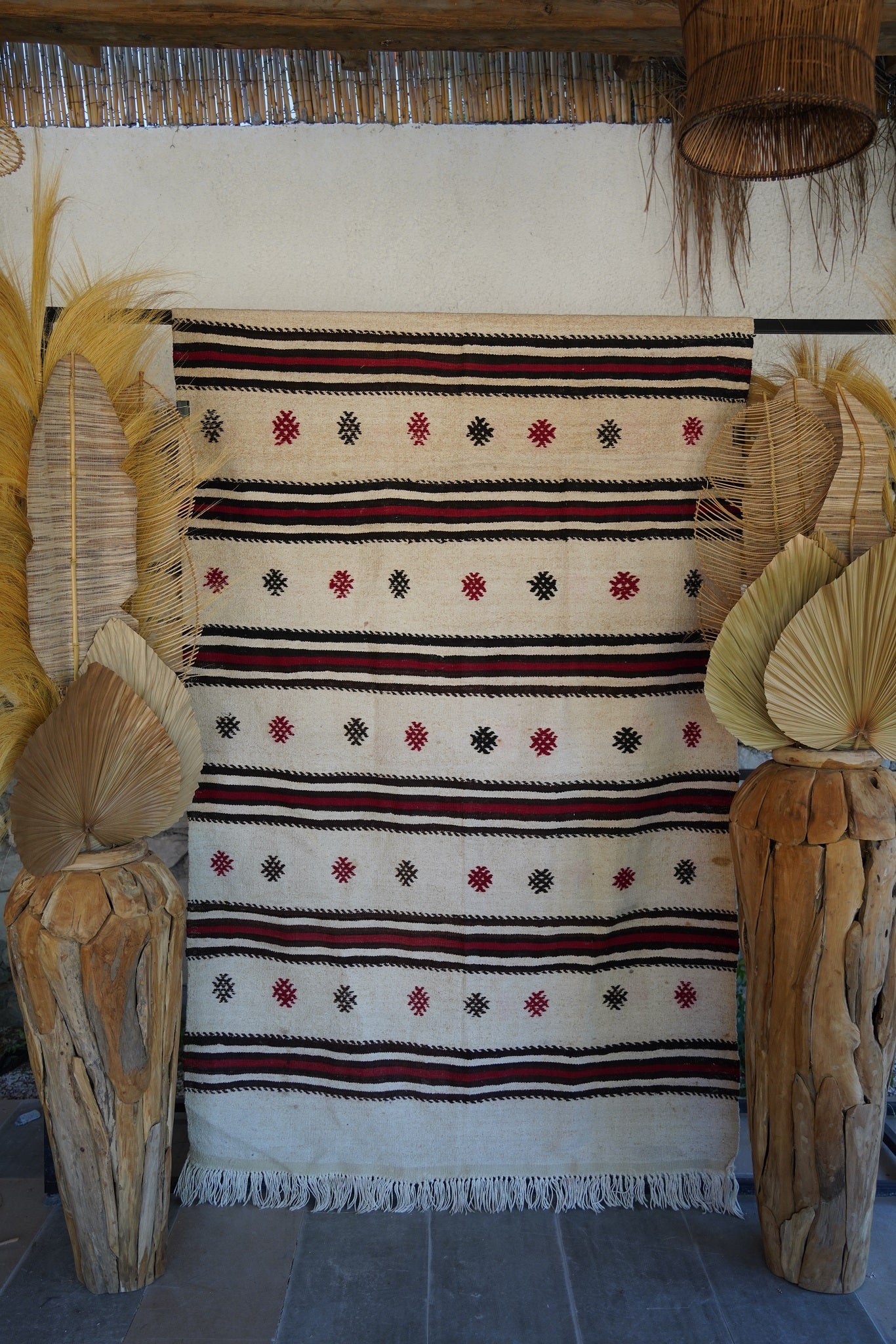 HEMP CARPET WITH CICIM PATTERN