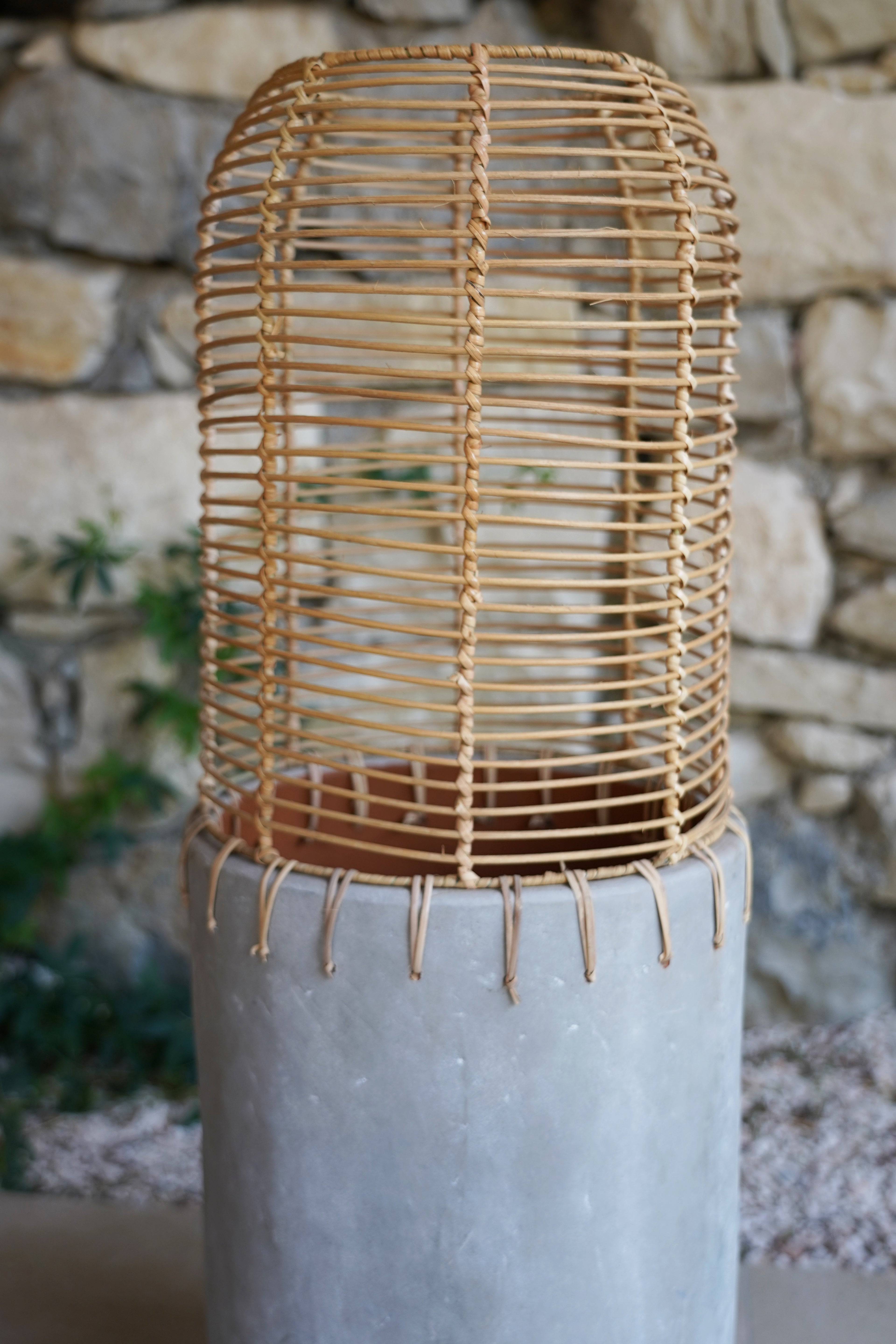 RATTAN LARGE VASE