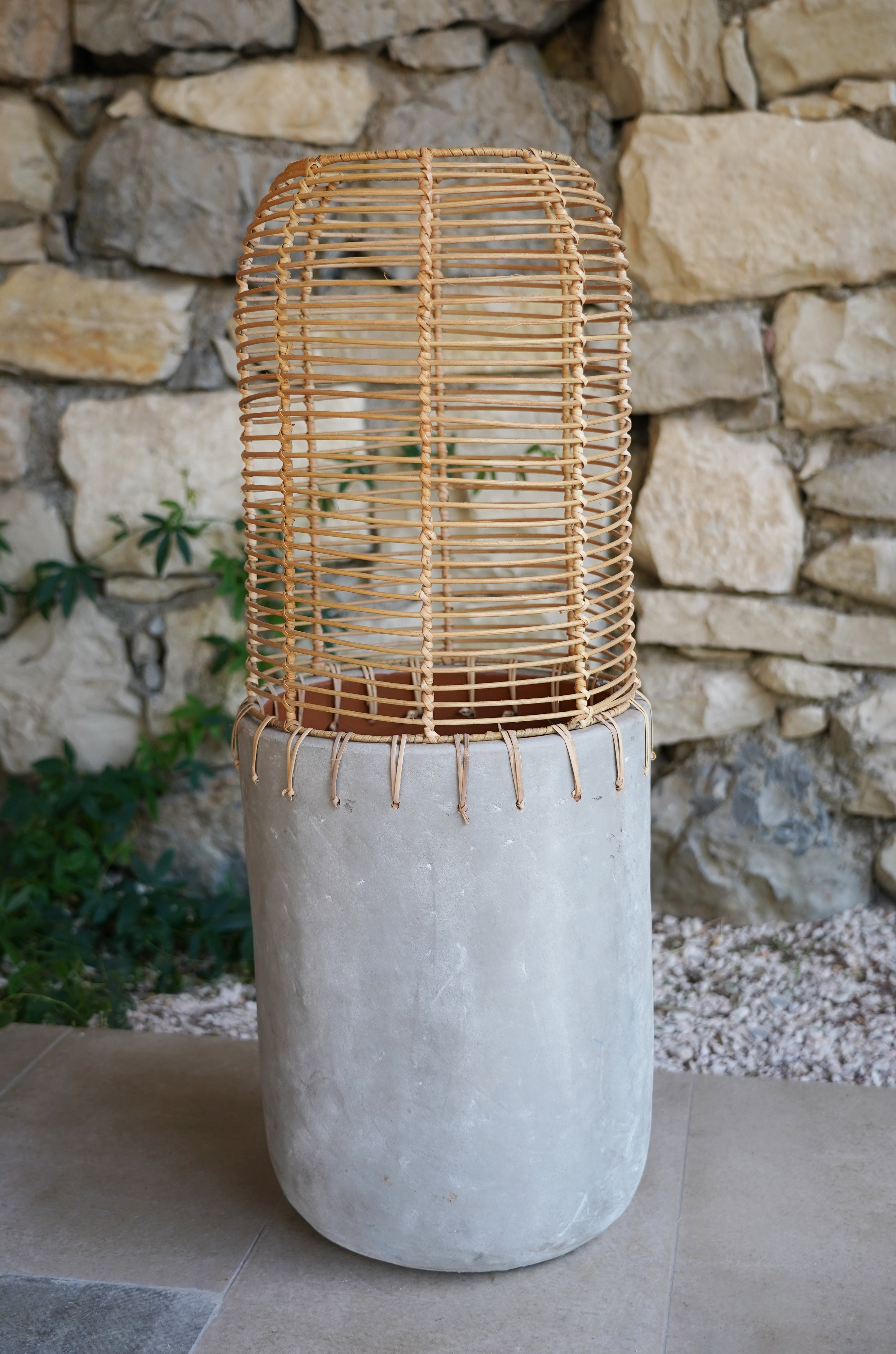 RATTAN LARGE VASE