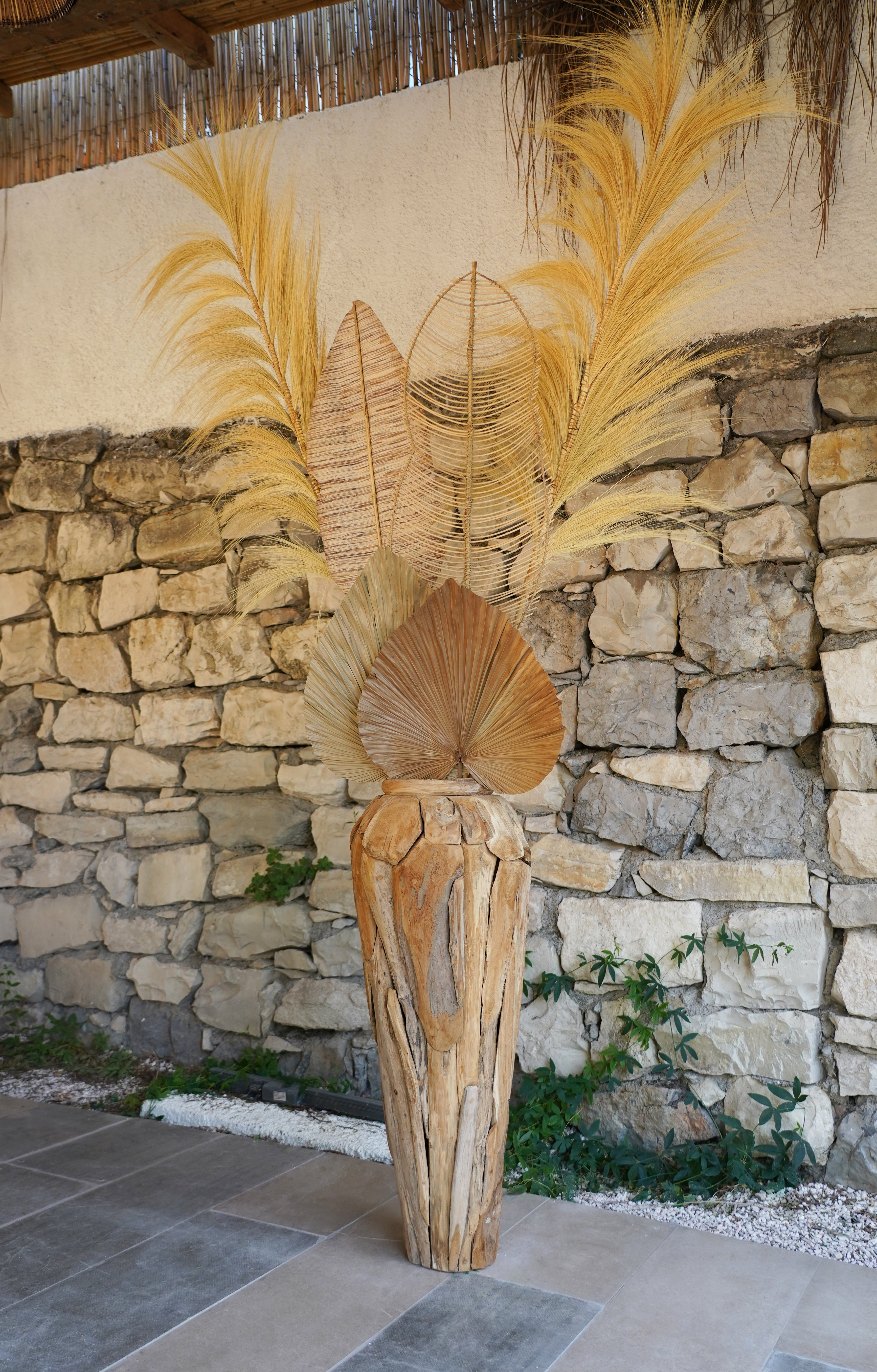 80 CM WOOD VASE