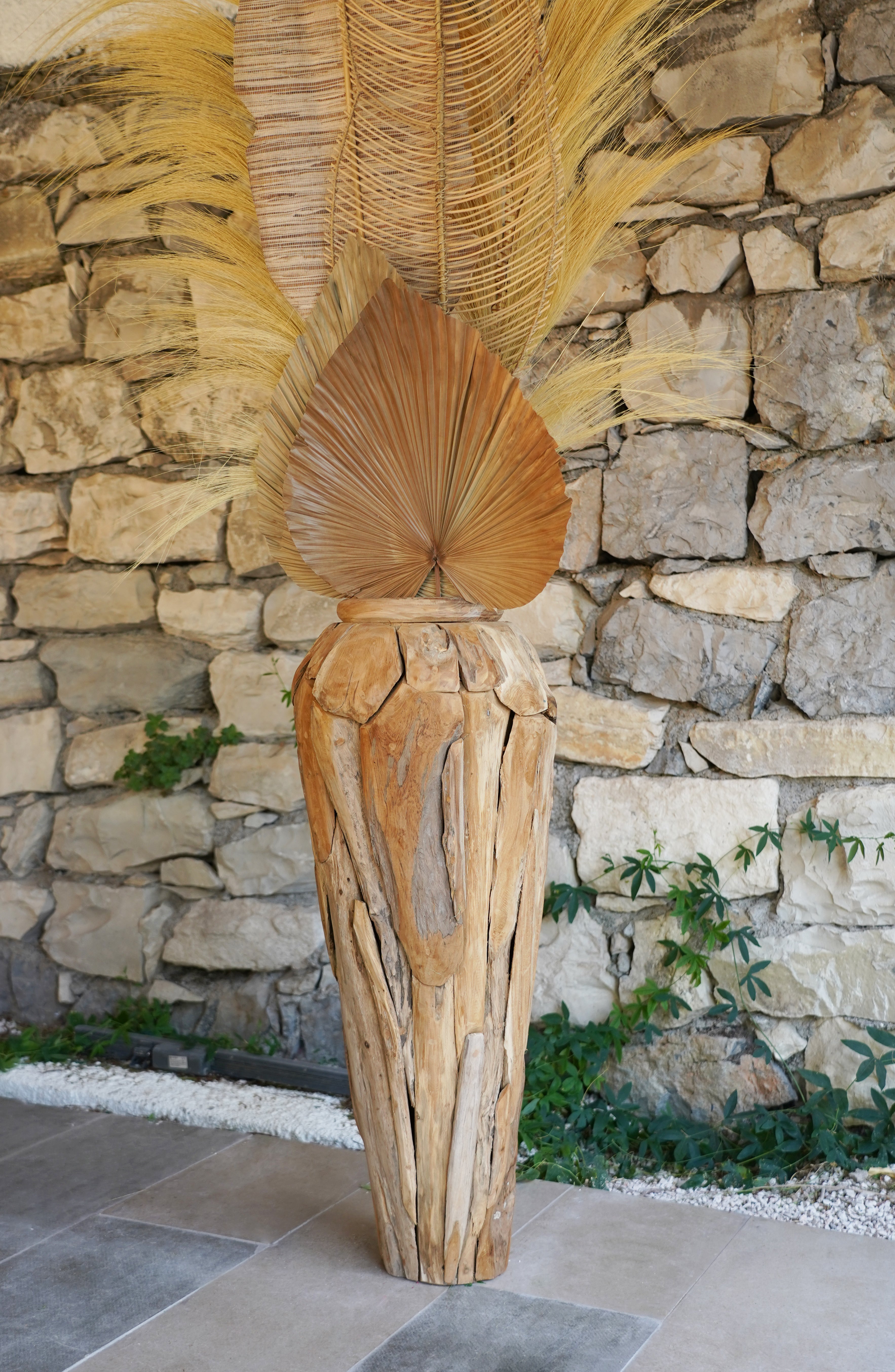80 CM WOOD VASE