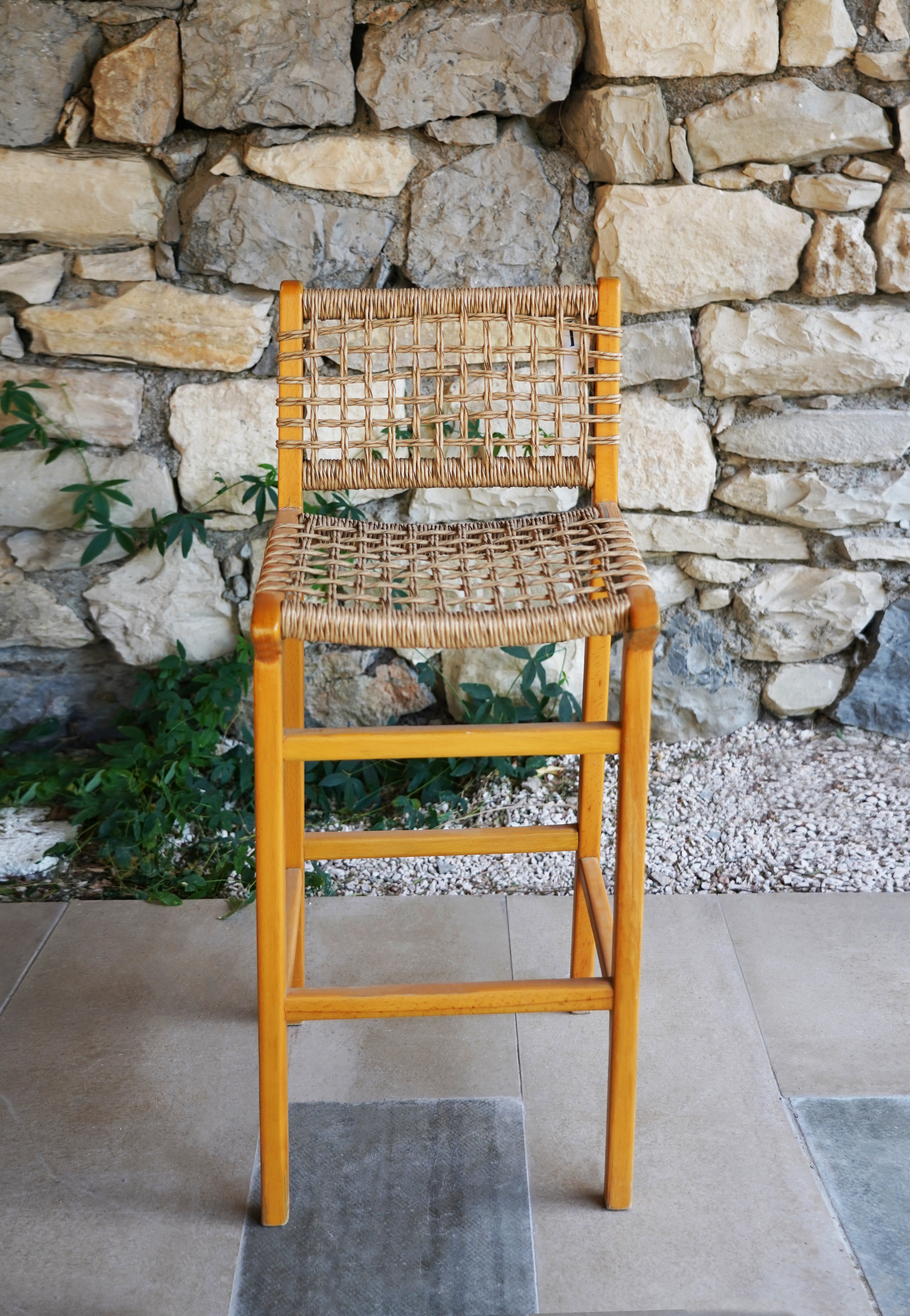 KNITTED BAR CHAIR CREAM