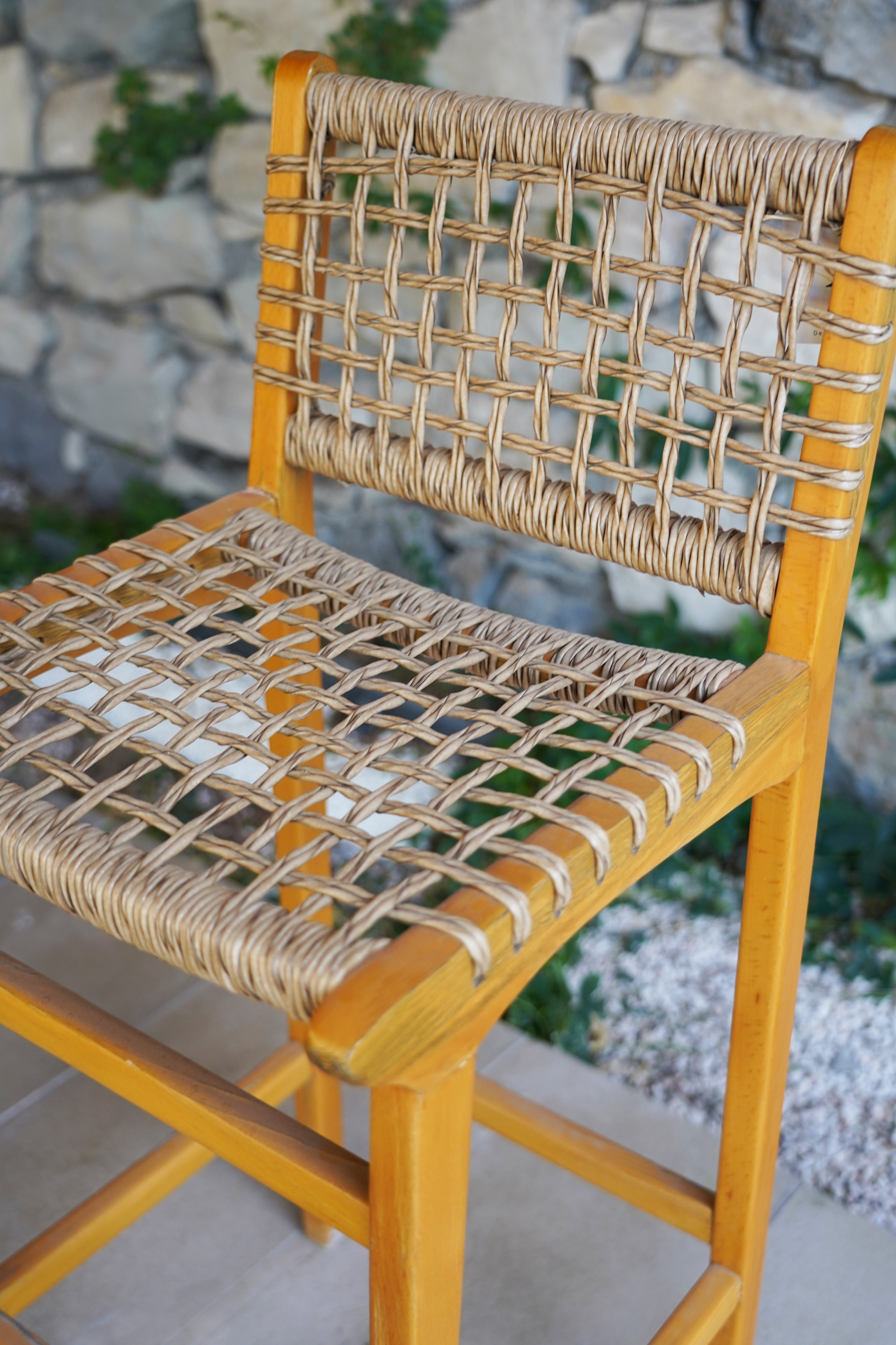 KNITTED BAR CHAIR CREAM