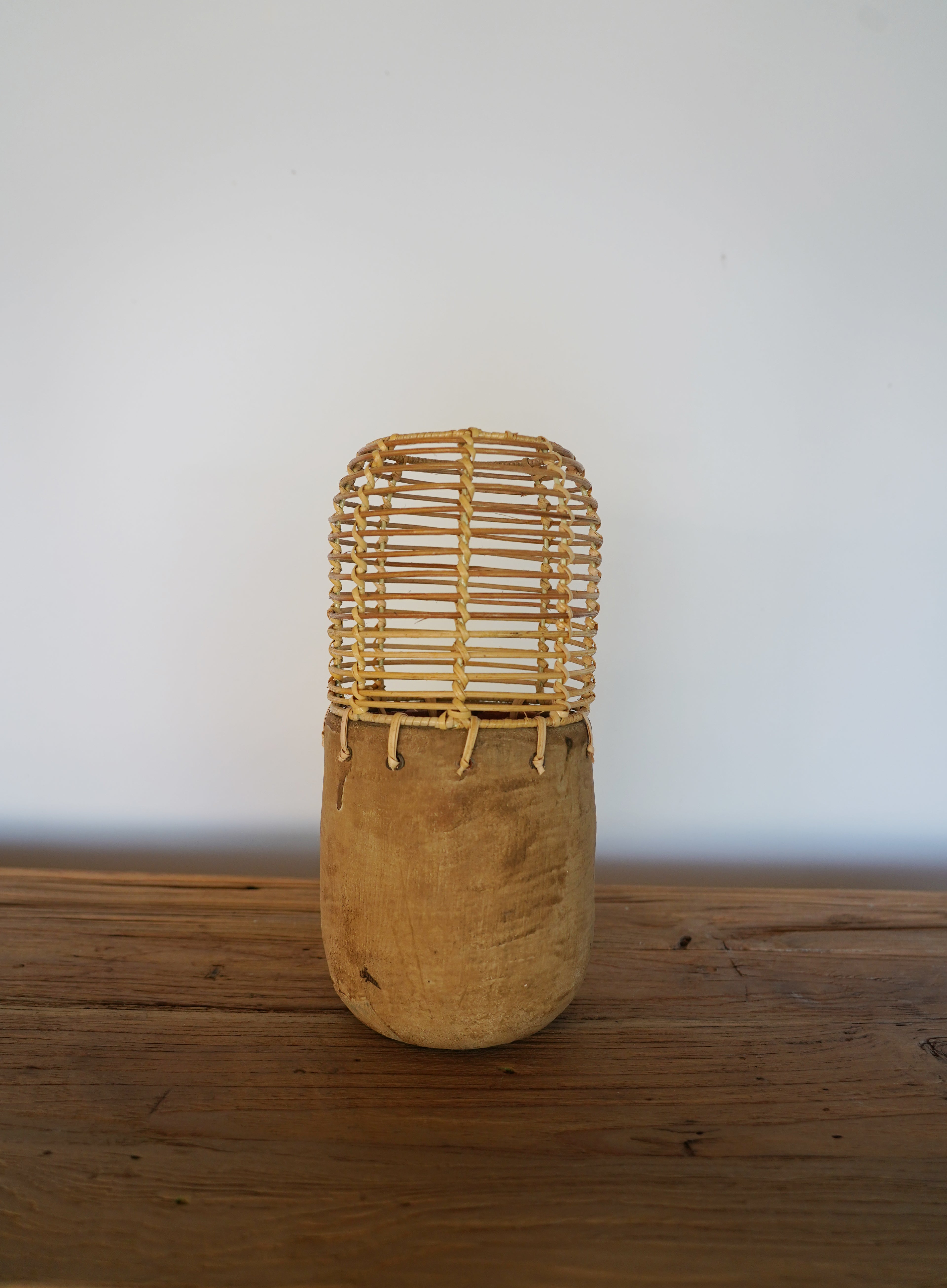 RATTAN SMALL VASE