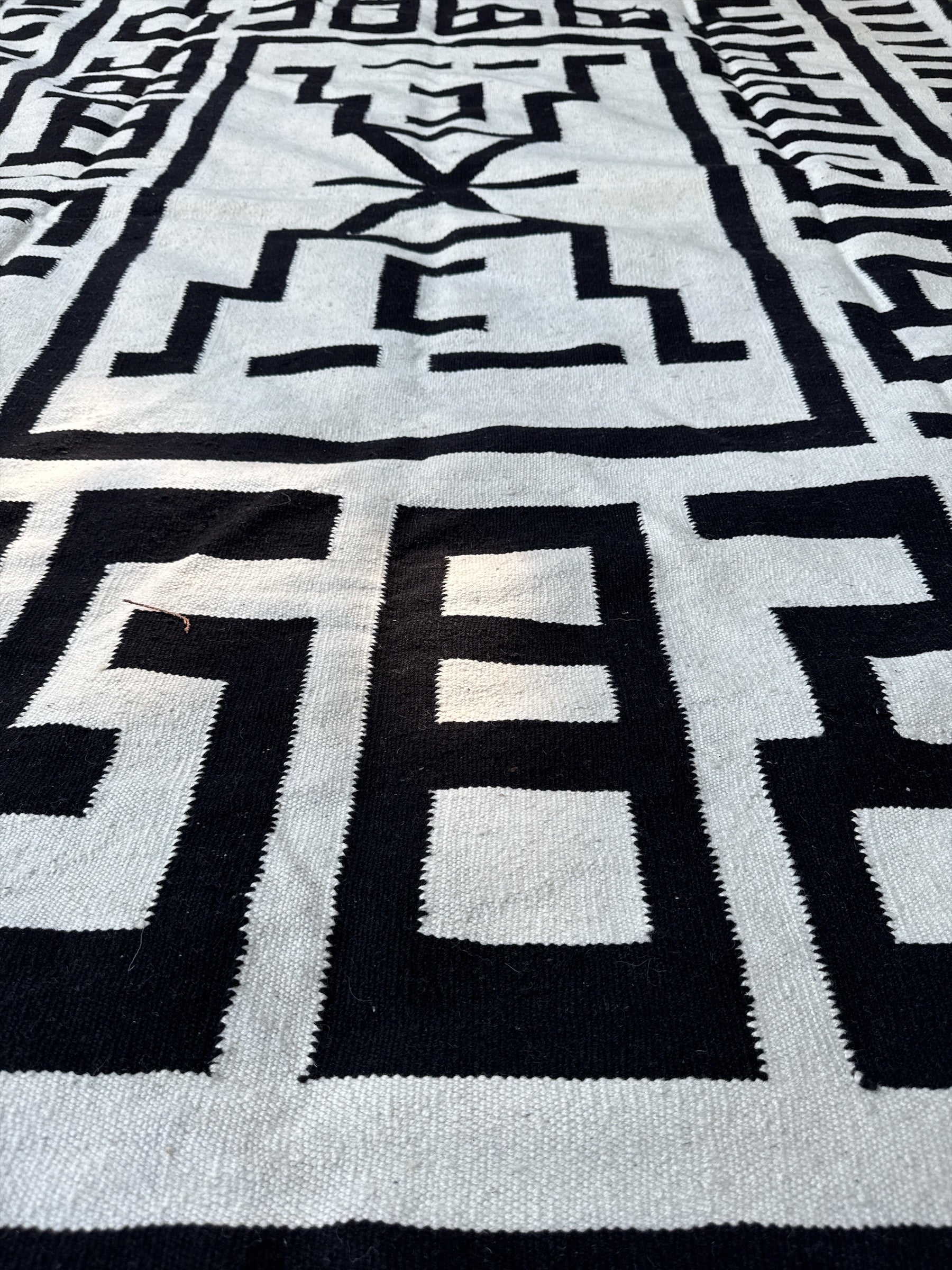 DESIGN BLACK AND WHITE RUG
