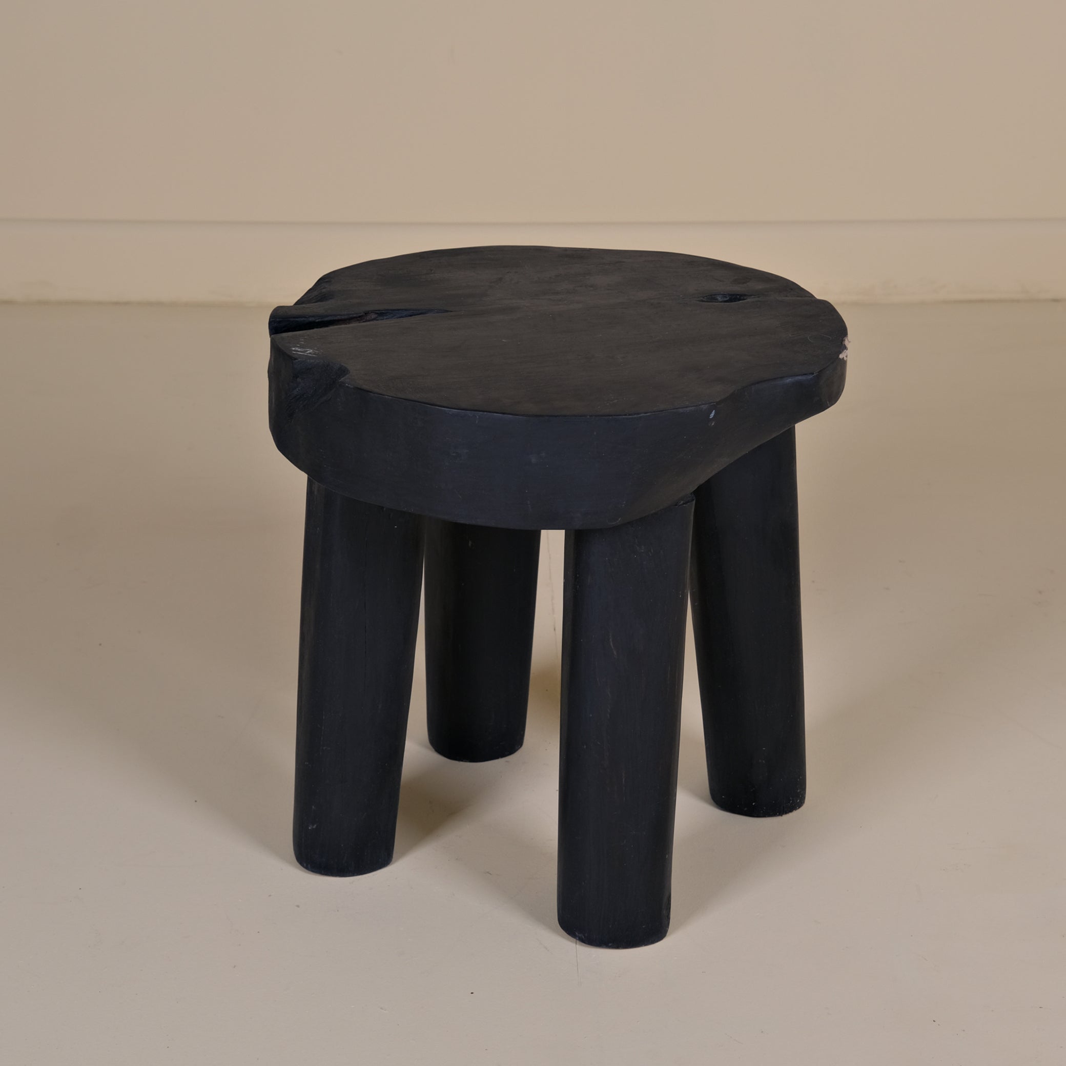TEAK BLACK COFFEE TABLE