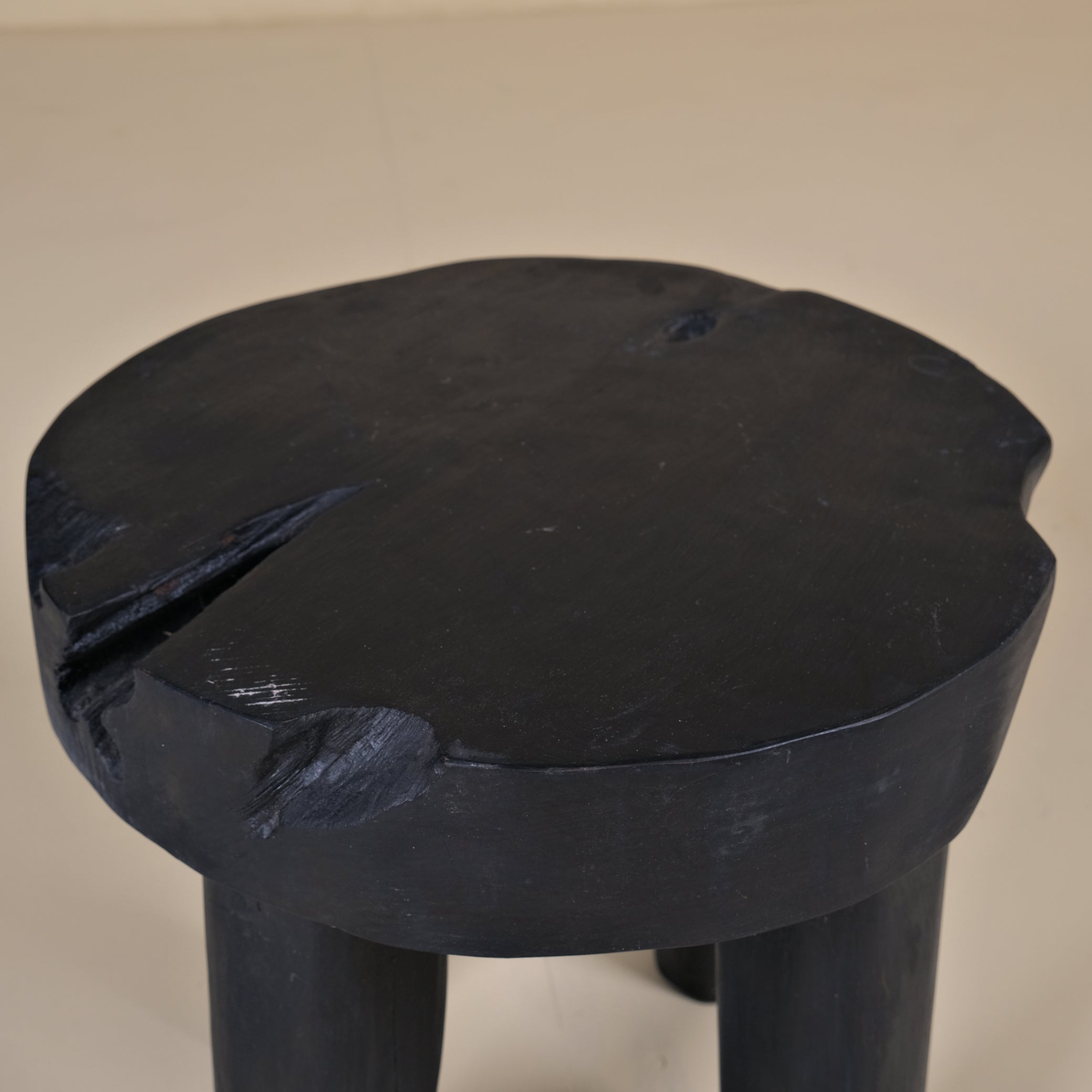 TEAK BLACK COFFEE TABLE
