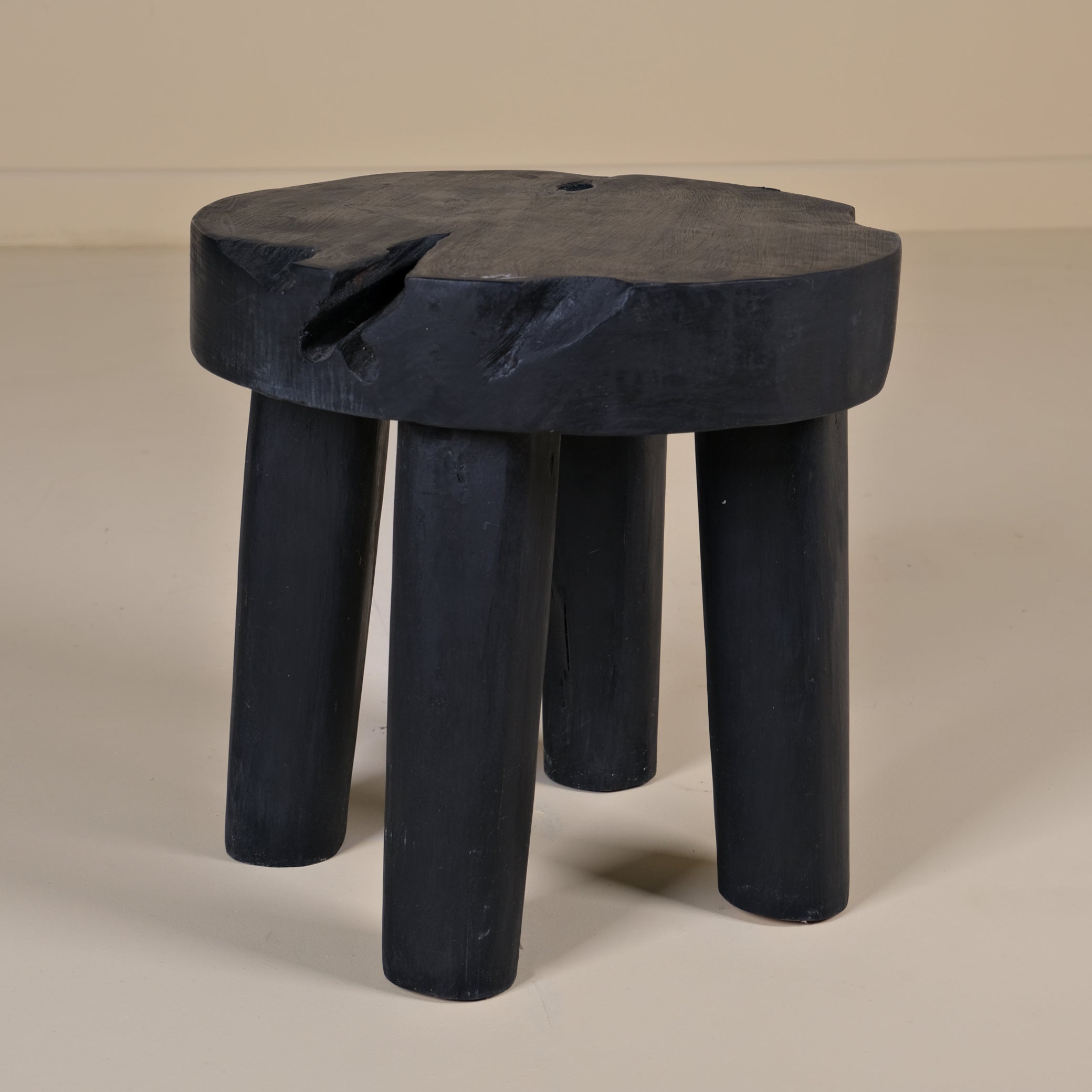 TEAK BLACK COFFEE TABLE