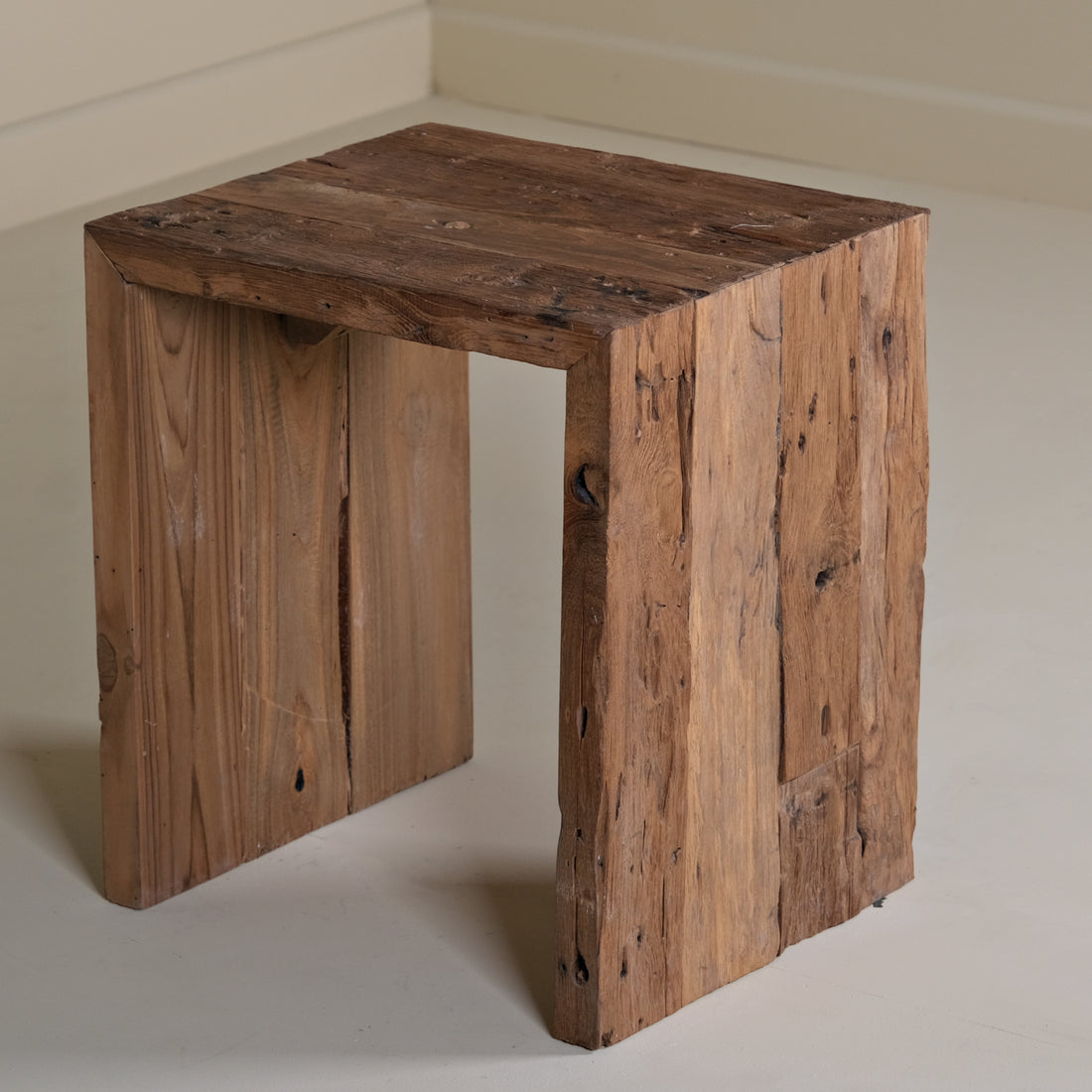 TEAK LOG COFFEE TABLE