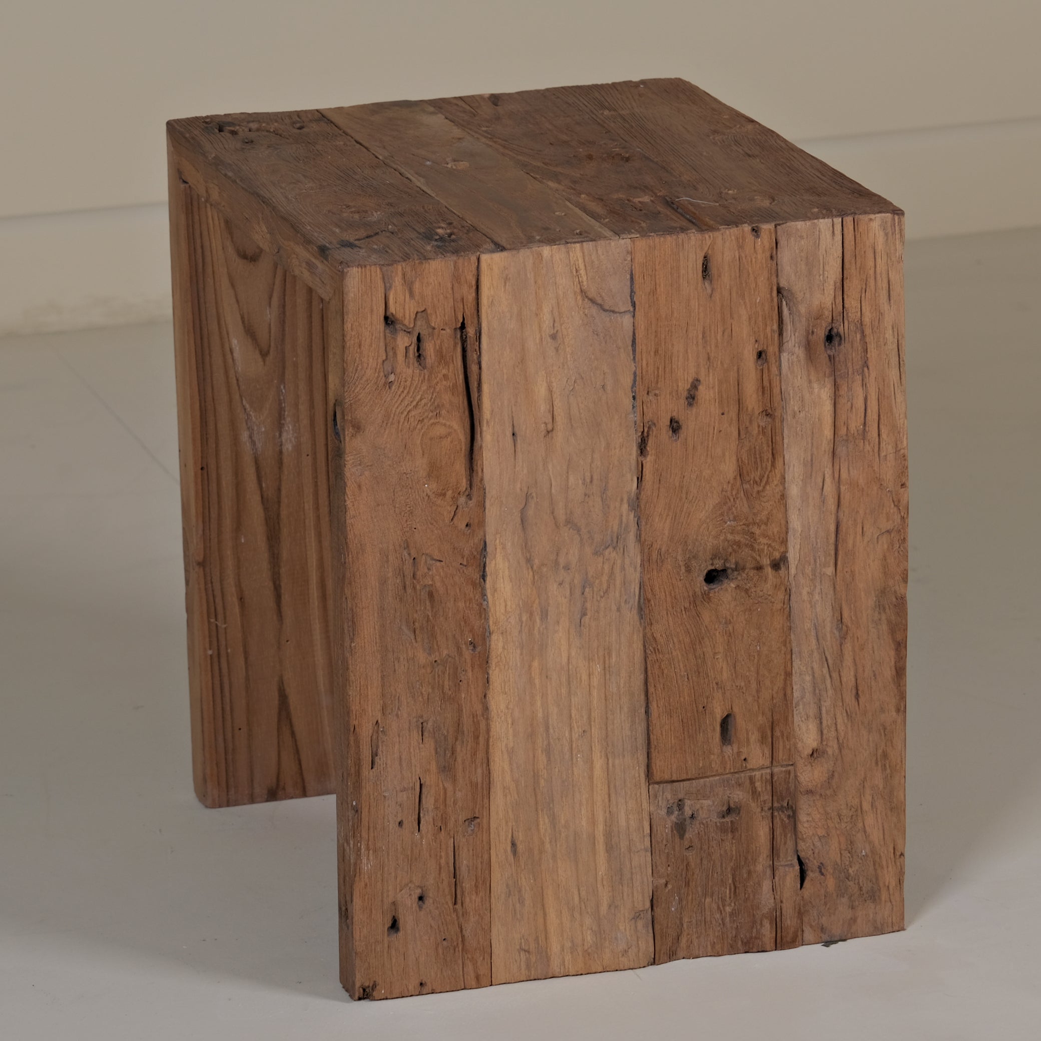 TEAK LOG COFFEE TABLE