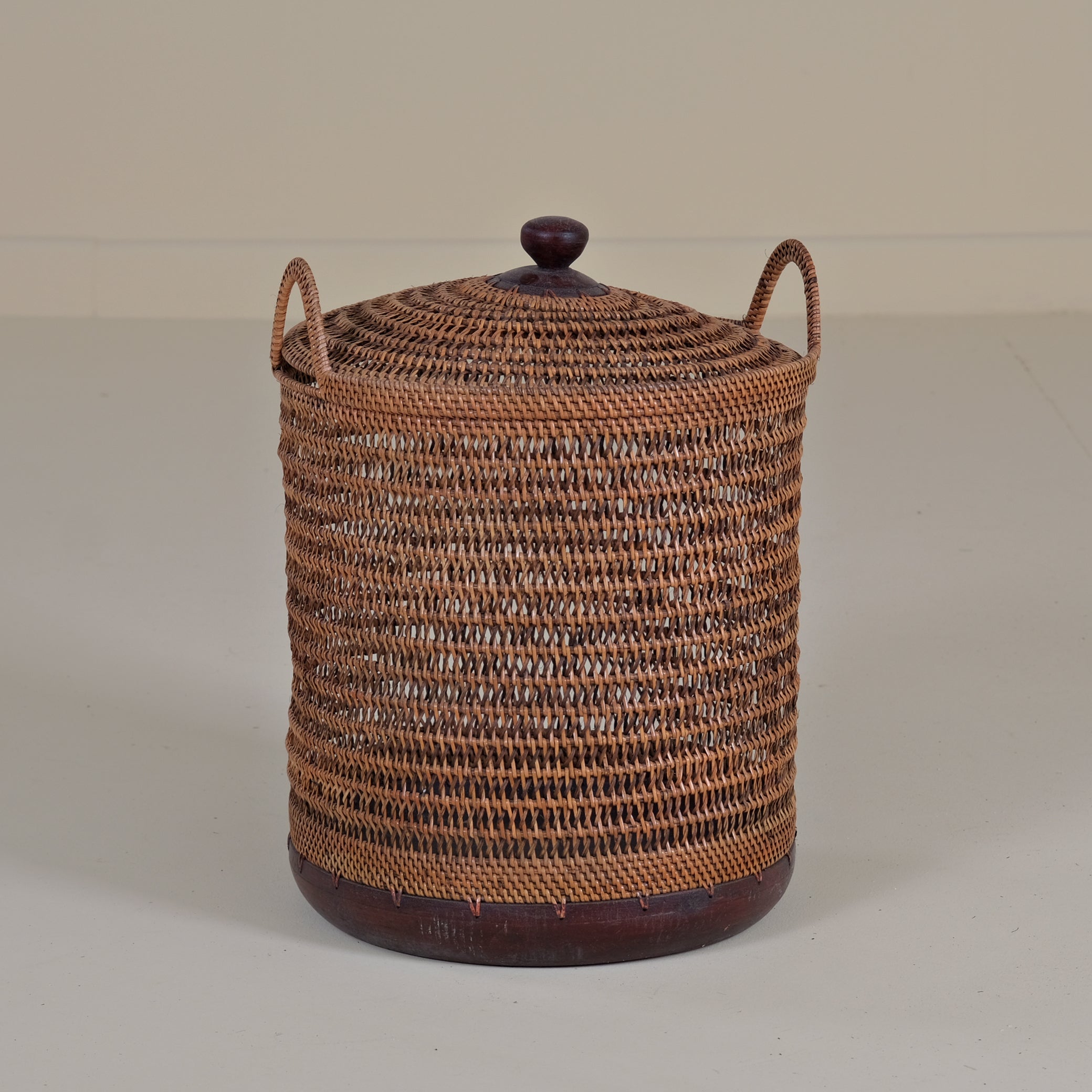 RATTAN HANDLED BASKET