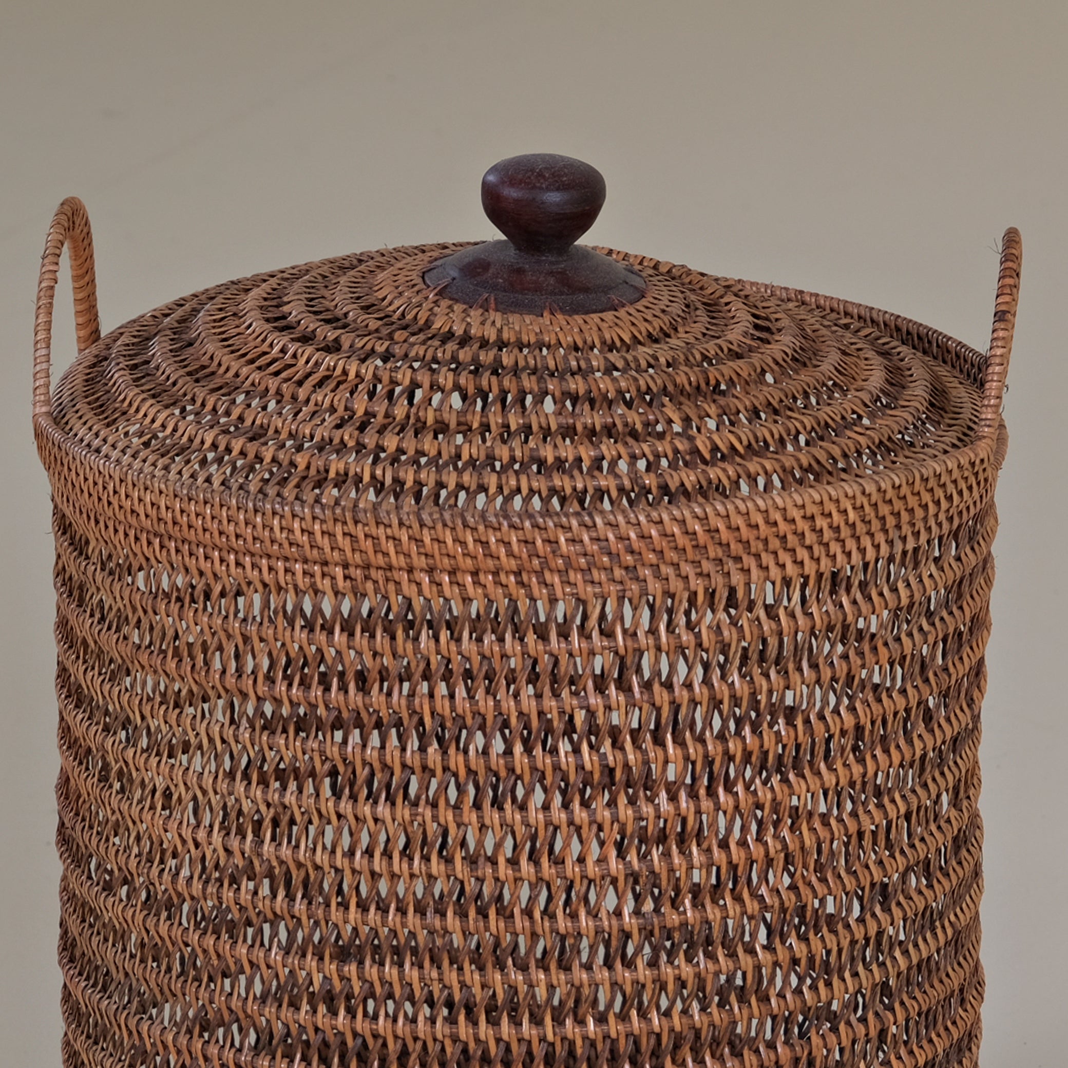 RATTAN HANDLED BASKET