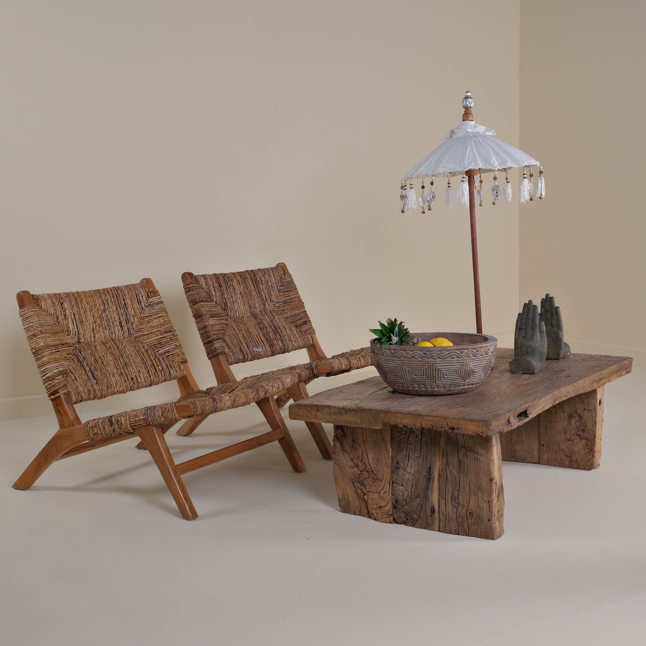 RECYCLE COFFEE TABLE OAK