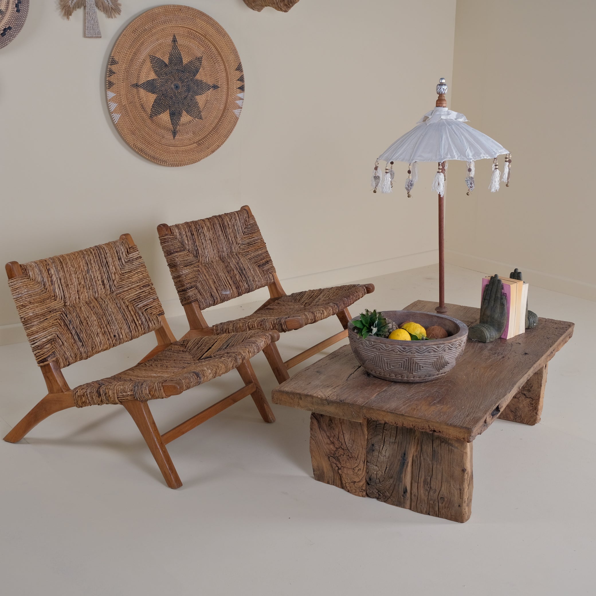 RECYCLE COFFEE TABLE OAK