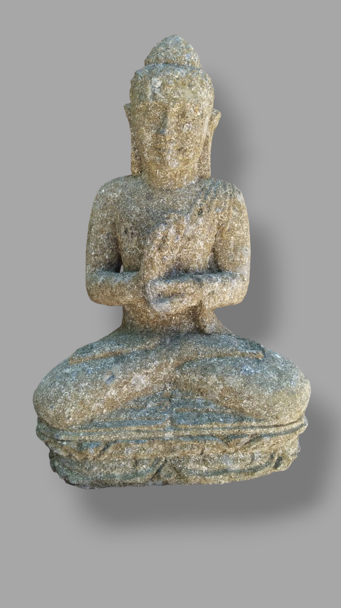GREEN STONE SITTING BUDDHA STATUE 2