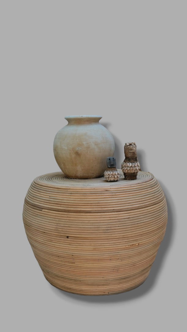 RATTAN TOP COFFEE TABLE