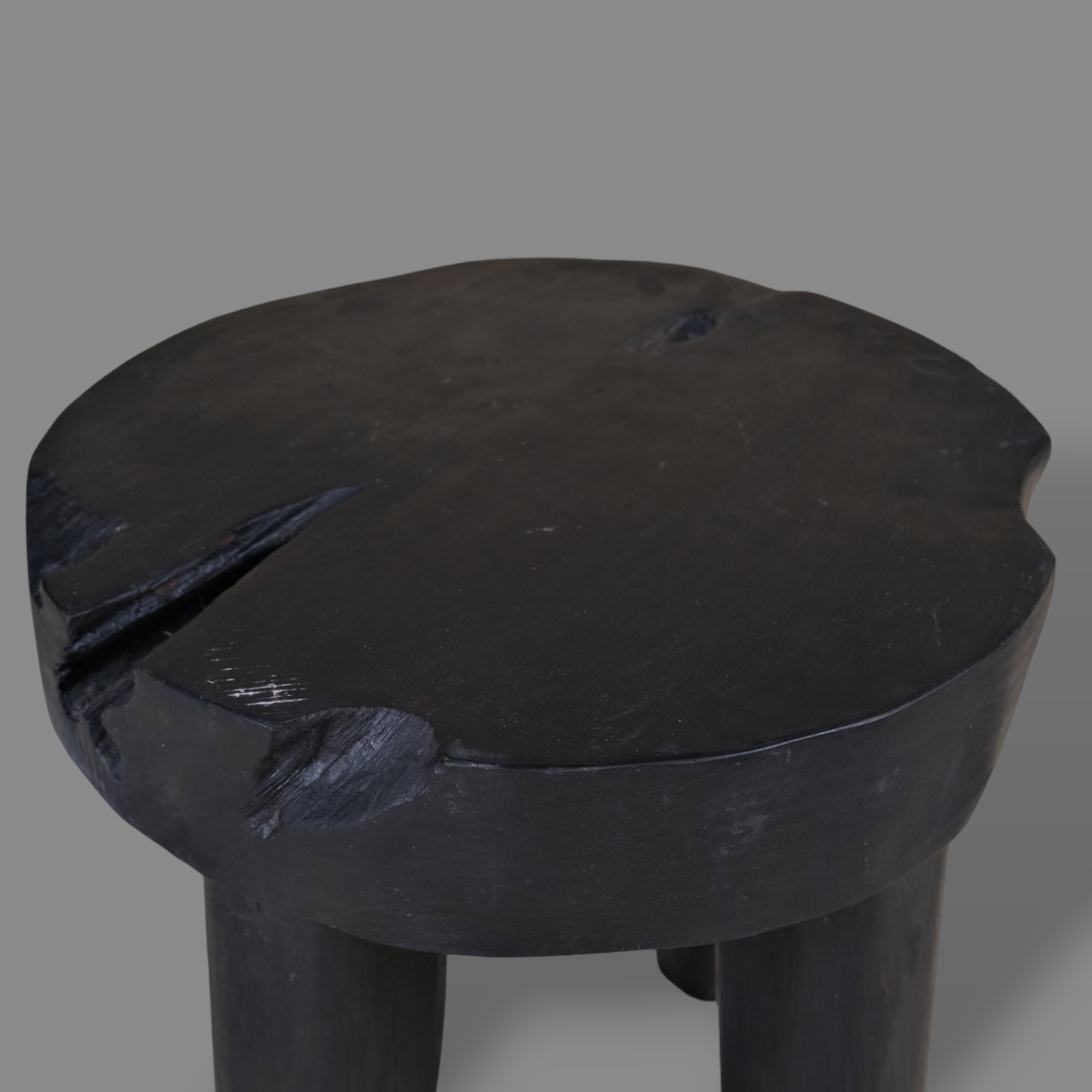 TEAK BLACK COFFEE TABLE