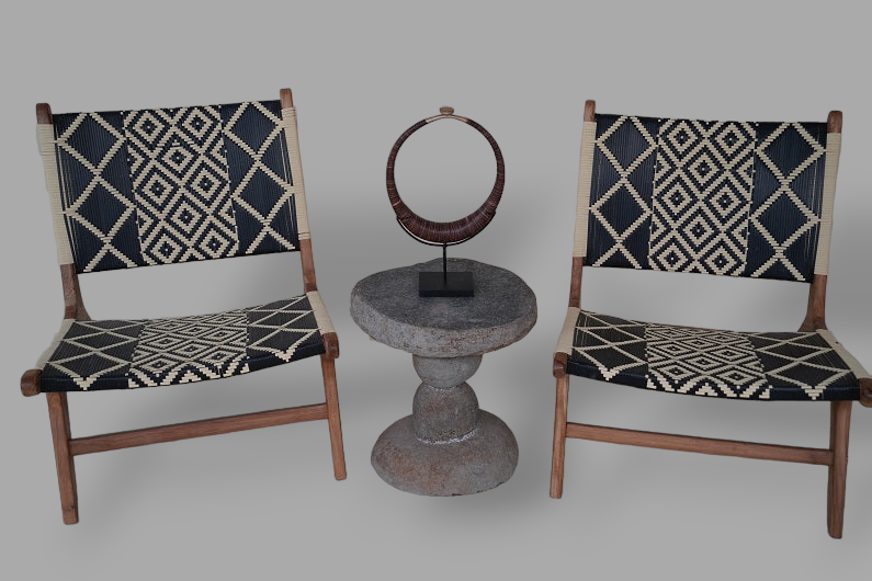 LAZY ARMCHAIR WITH ETHNIC PATTERN