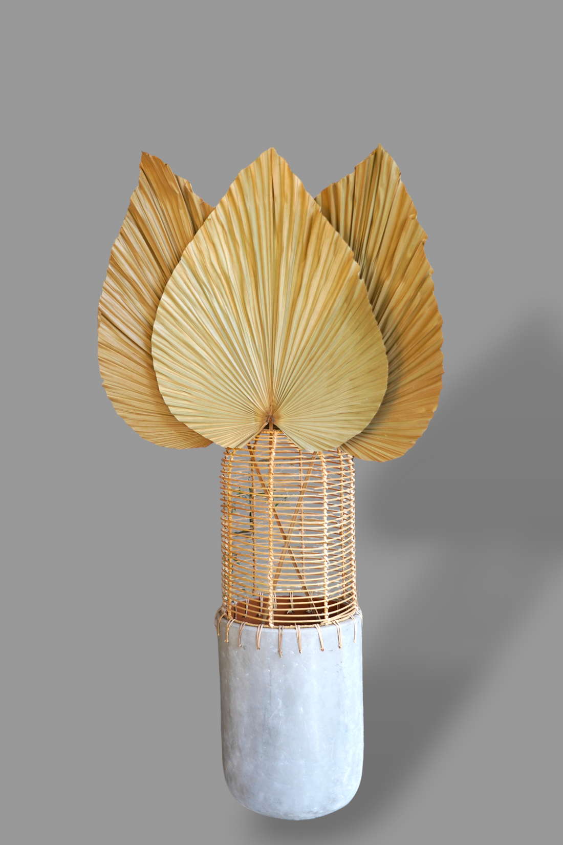 RATTAN LARGE VASE