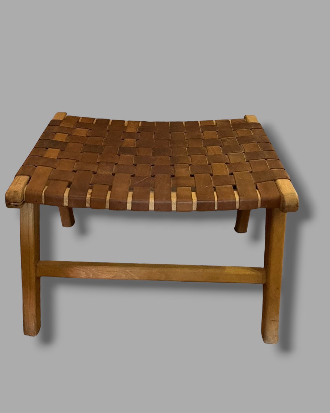 LAZY LEATHER STOOL