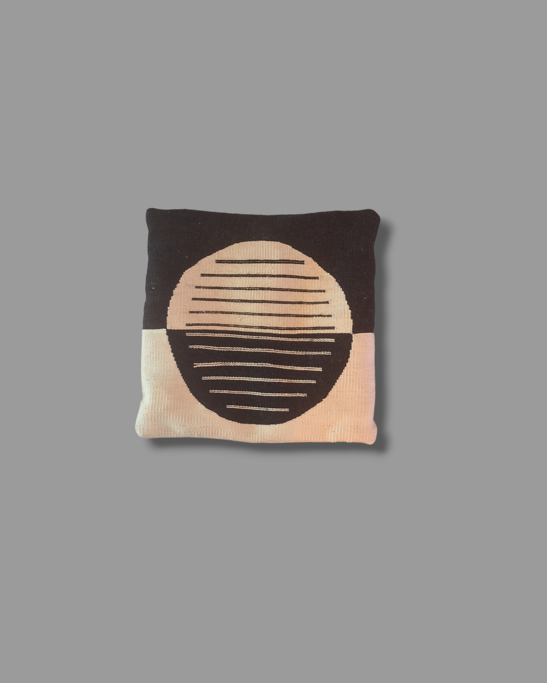 HANDWOVEN WOOL YING YANG PILLOWCASE