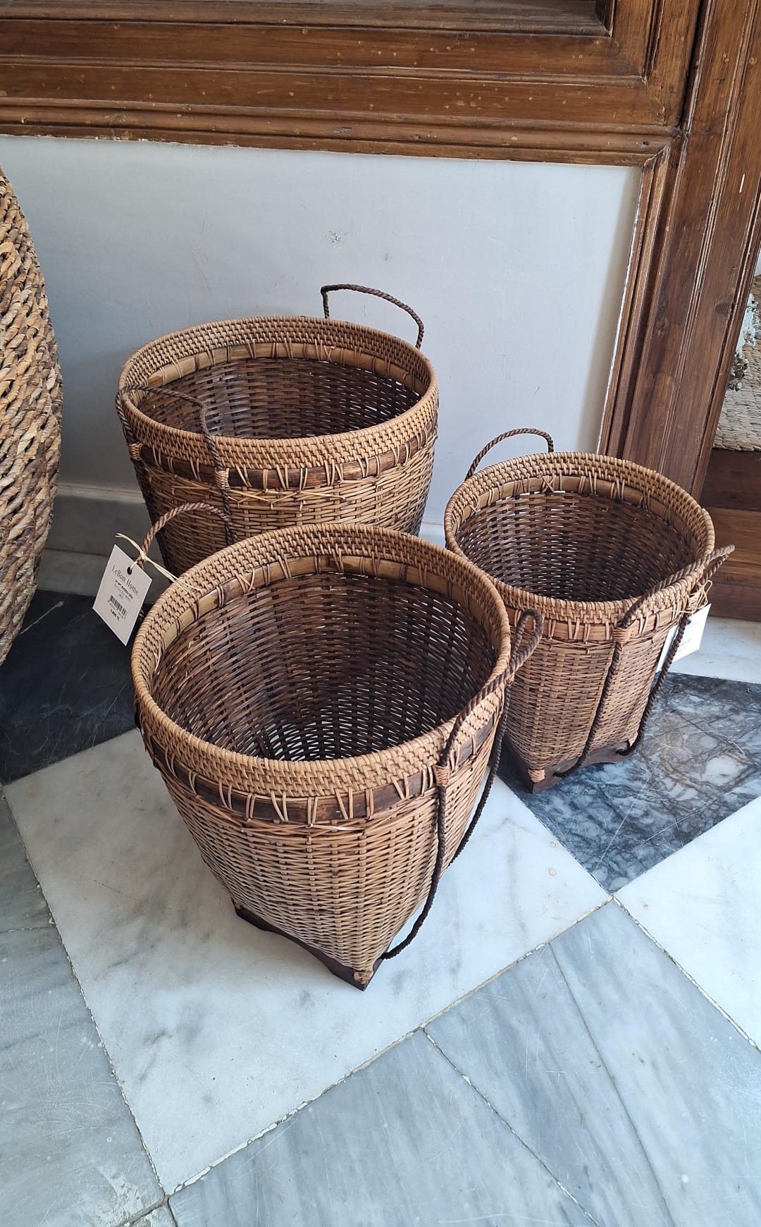 RATTAN BASKET L