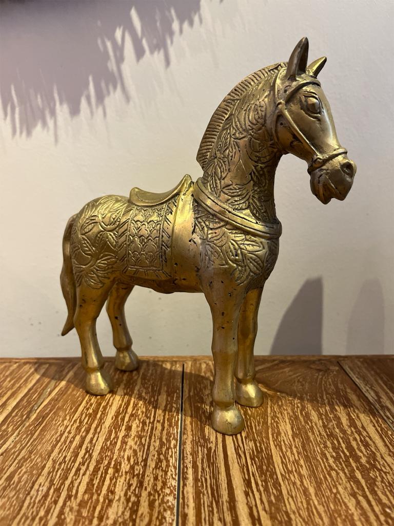 EMBROIDERED BRONZE HORSE