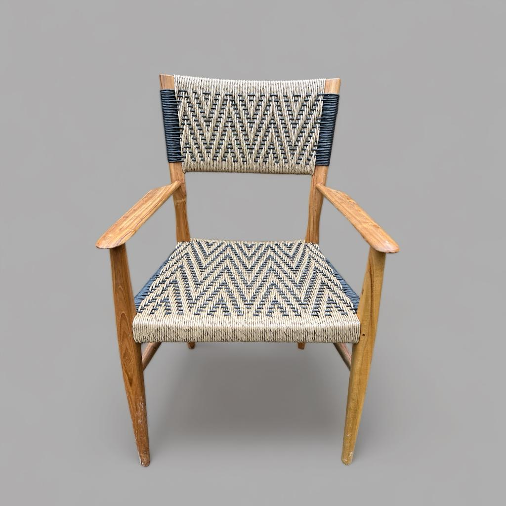 ETHNIC PATTERNED ARM CHAIR