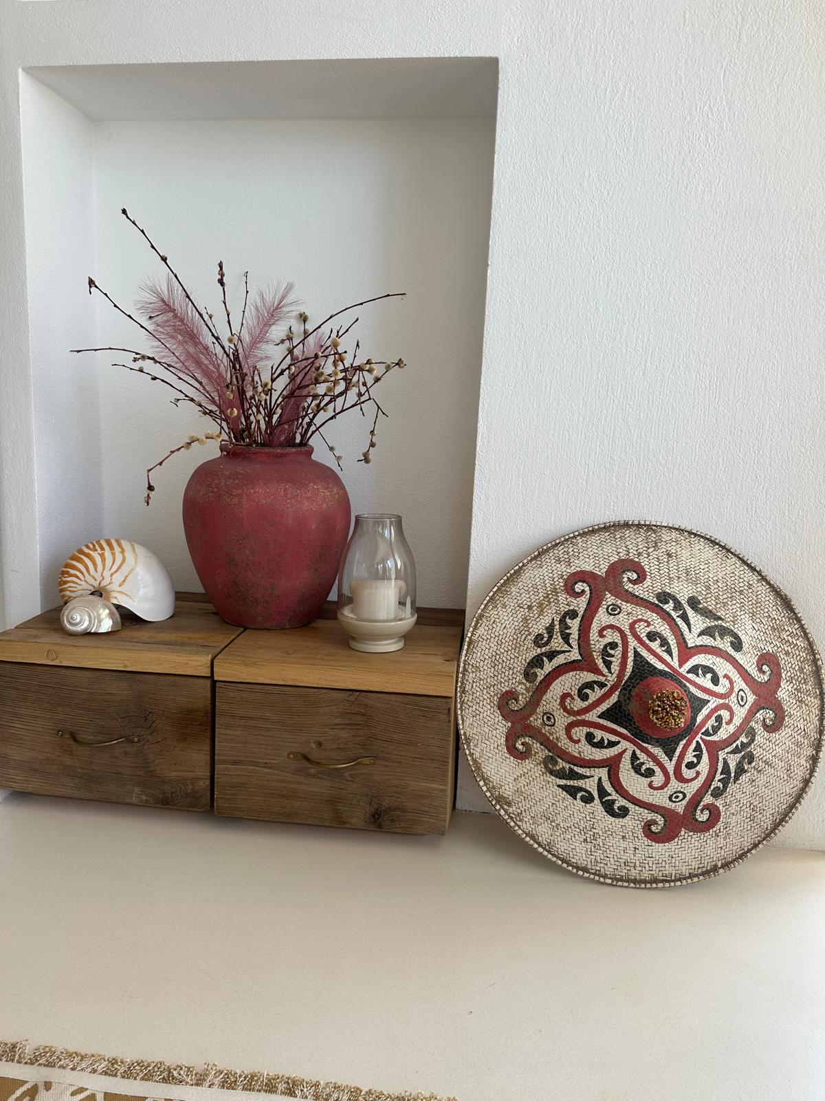 KONİK HASIR DUVAR DEKOR/ŞAPKA 001