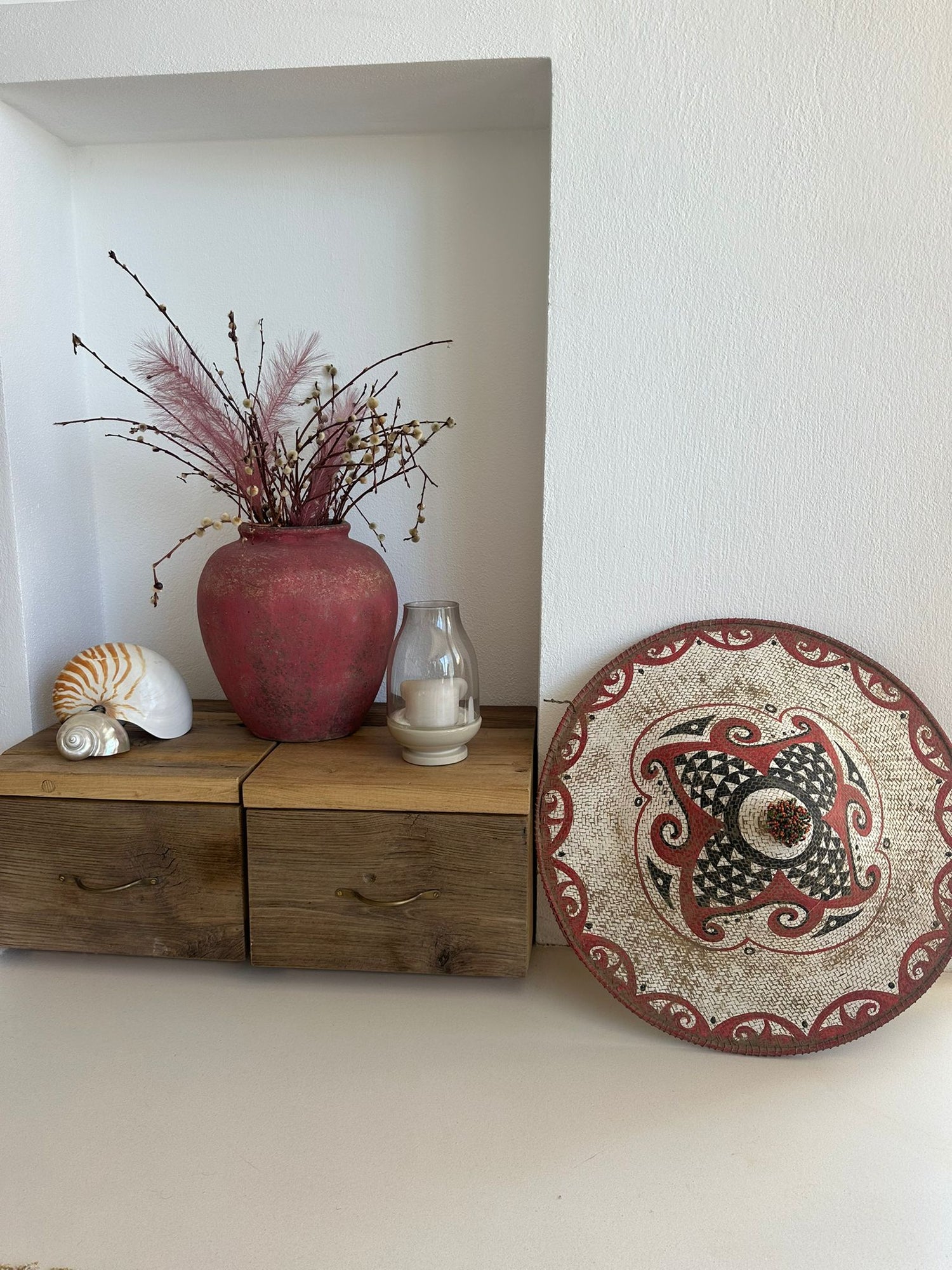 KONİK HASIR DUVAR DEKOR/ŞAPKA 002