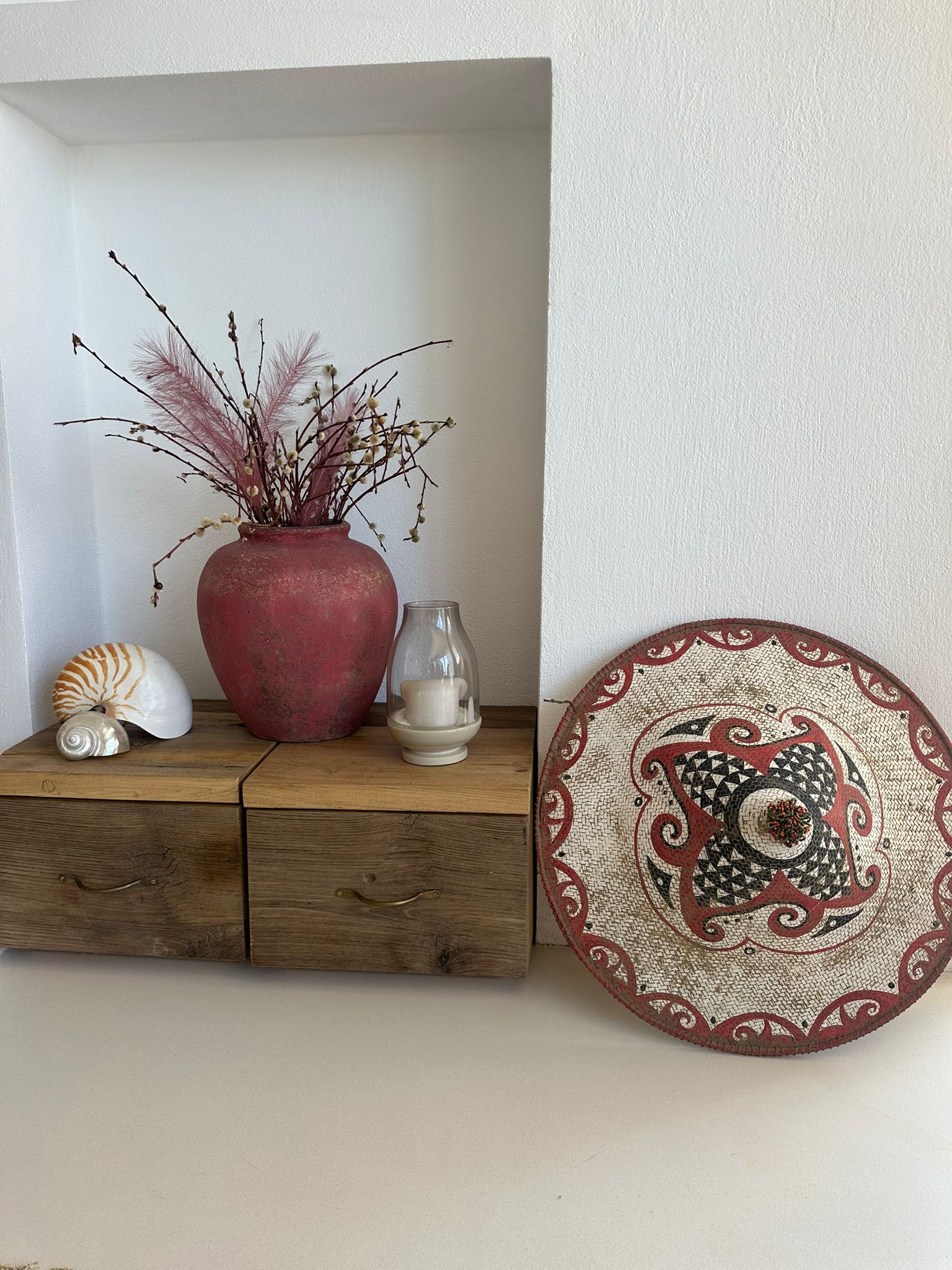 KONİK HASIR DUVAR DEKOR/ŞAPKA 002