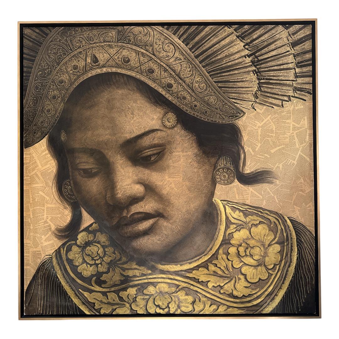 BALI WOMAN PAINTING