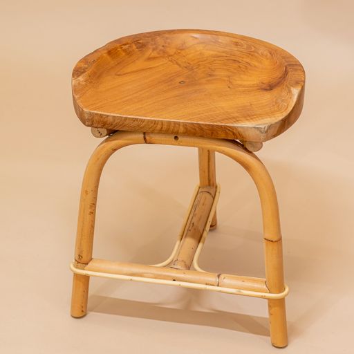 TEAK MINI STOOL
