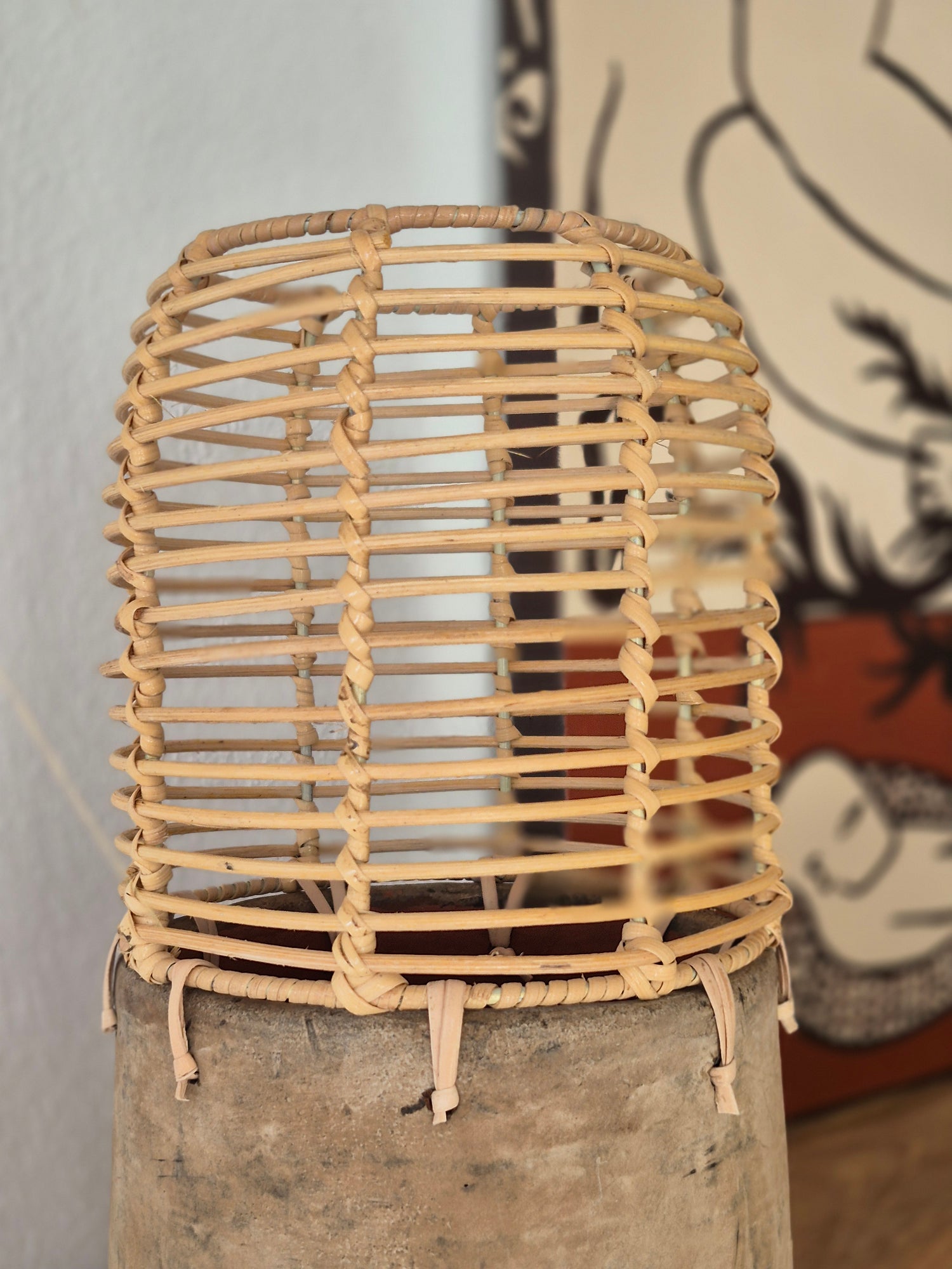 RATTAN SMALL VASE