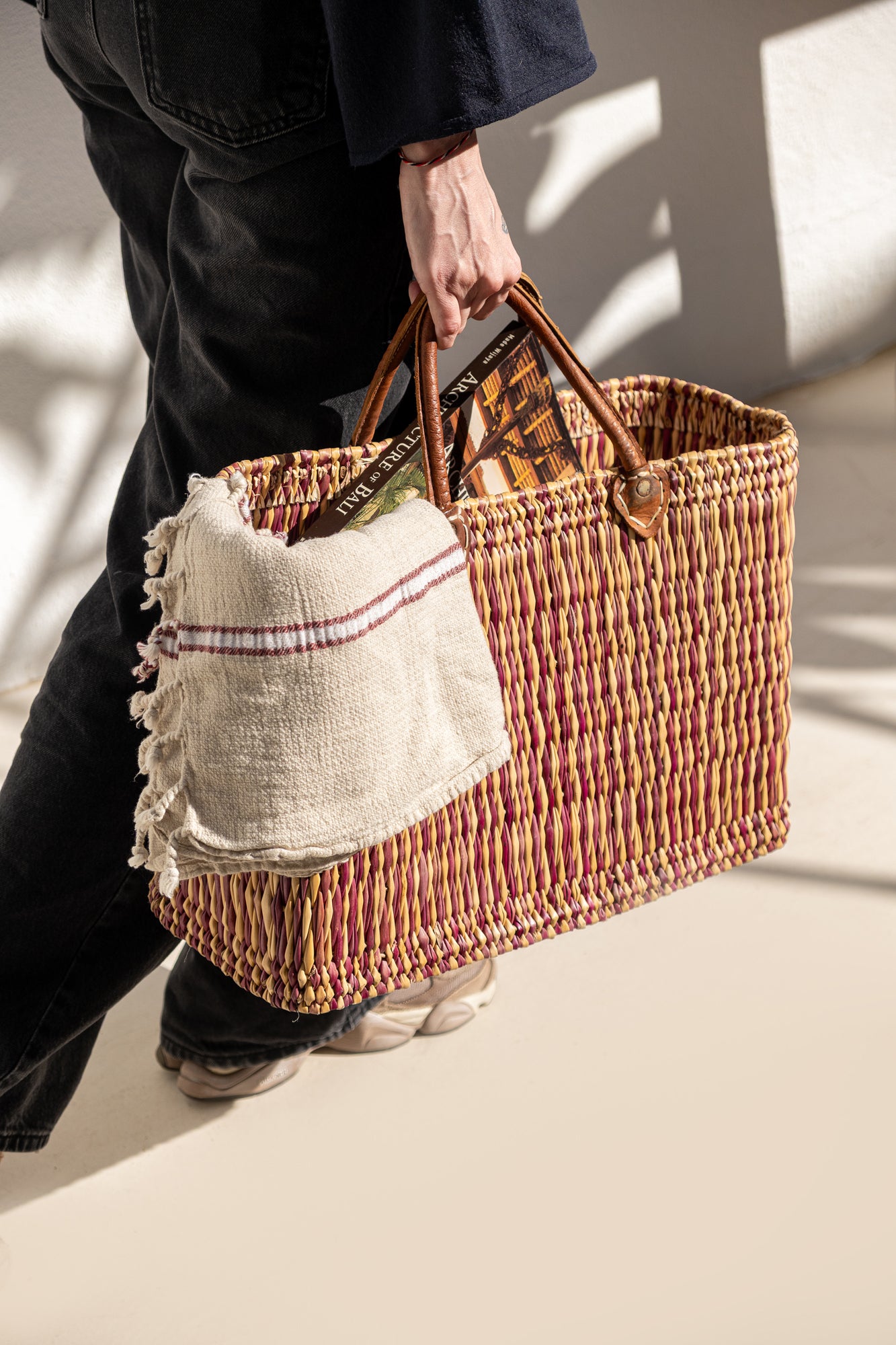 MOROC HASIR ÇANTA RED