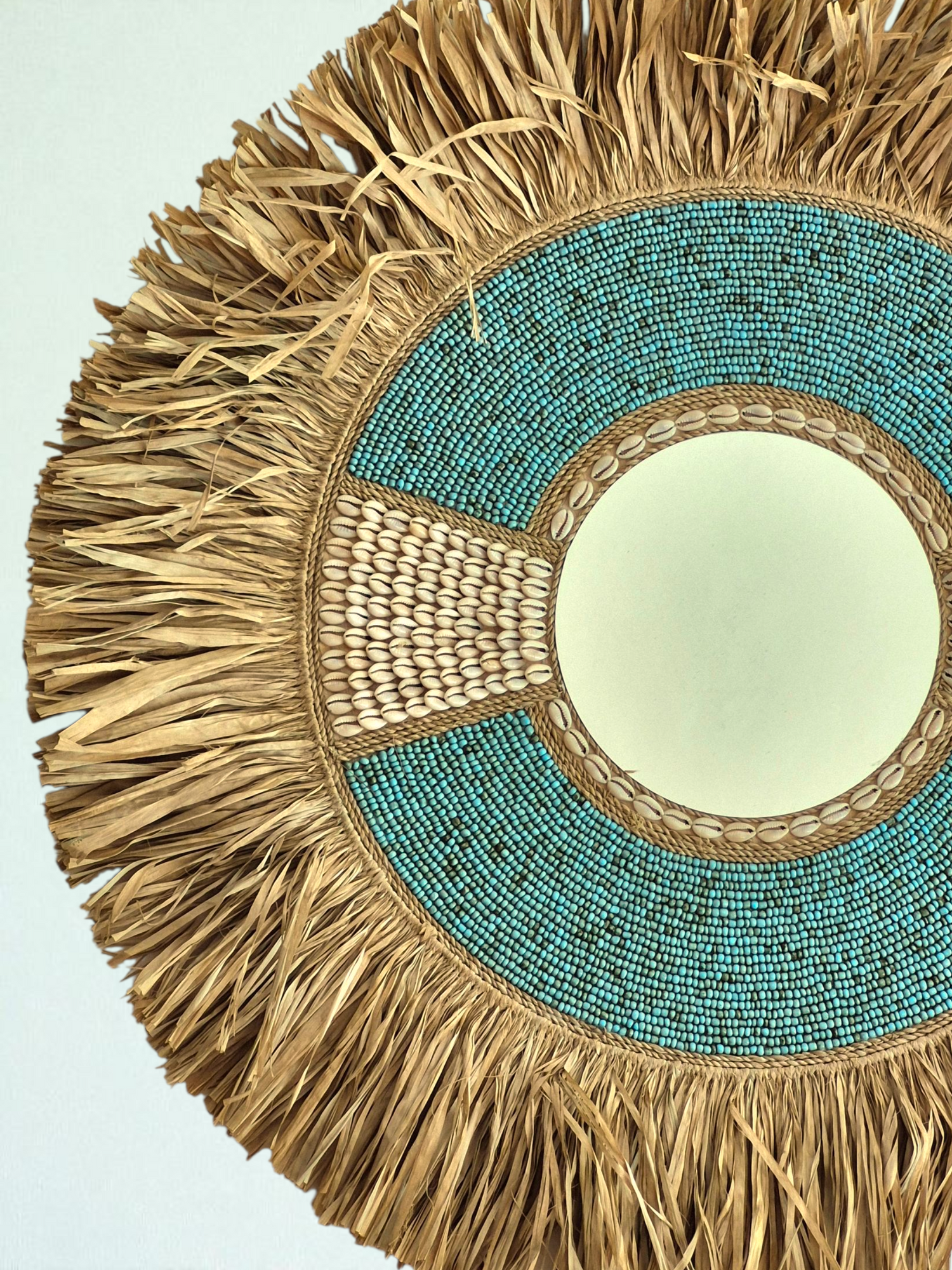 NANDA AYNA DUVAR DEKOR 70CM(turkuaz)