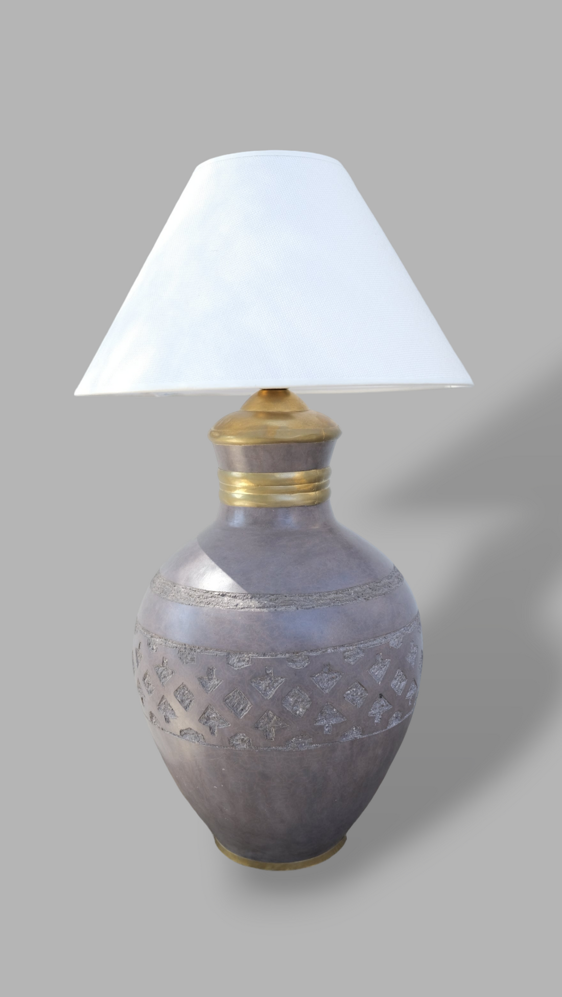 CERAMIC LAMPSHADE GRAY