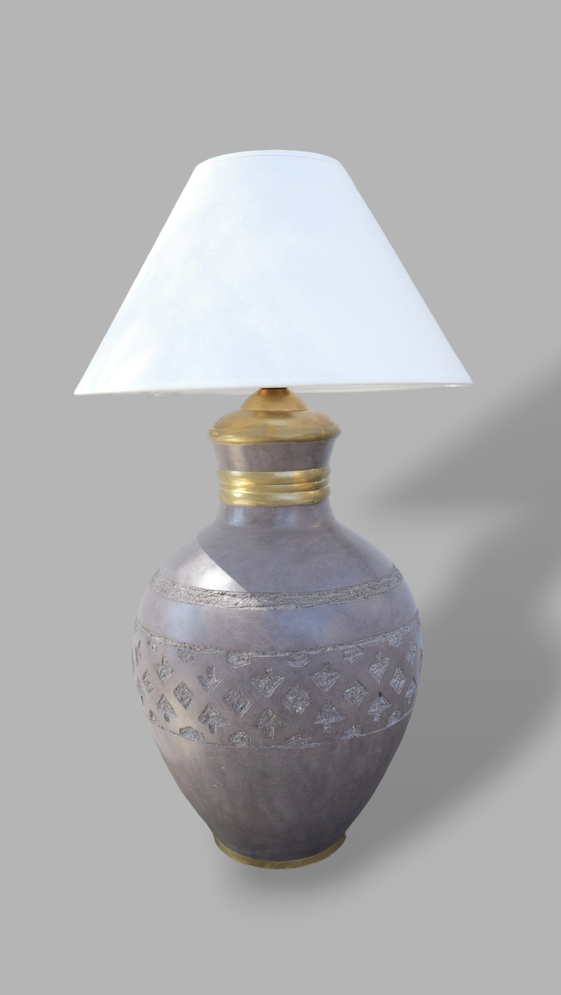CERAMIC LAMPSHADE GRAY