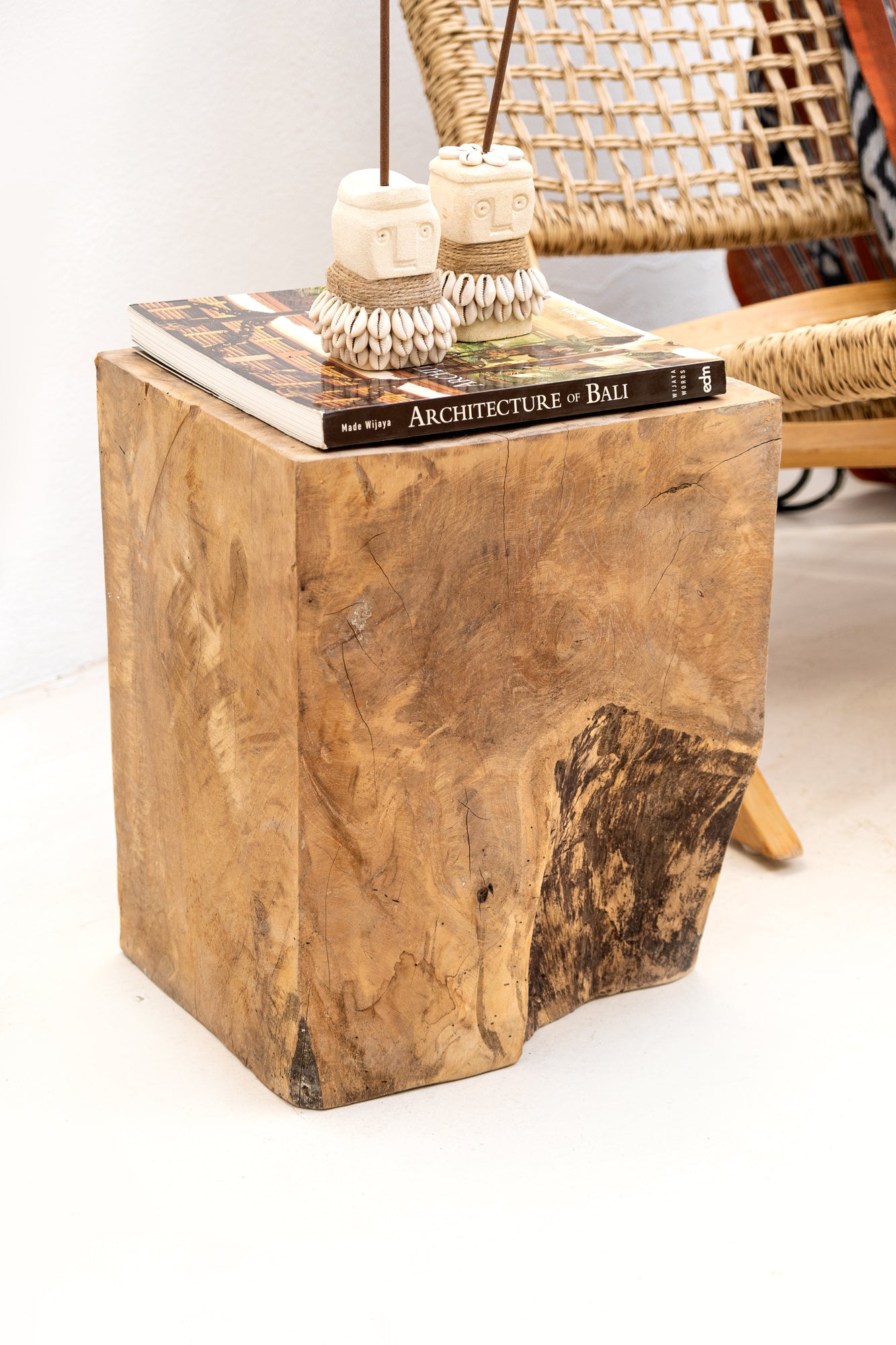 TEAK SQUARE STOOL/COFFEE TABLE