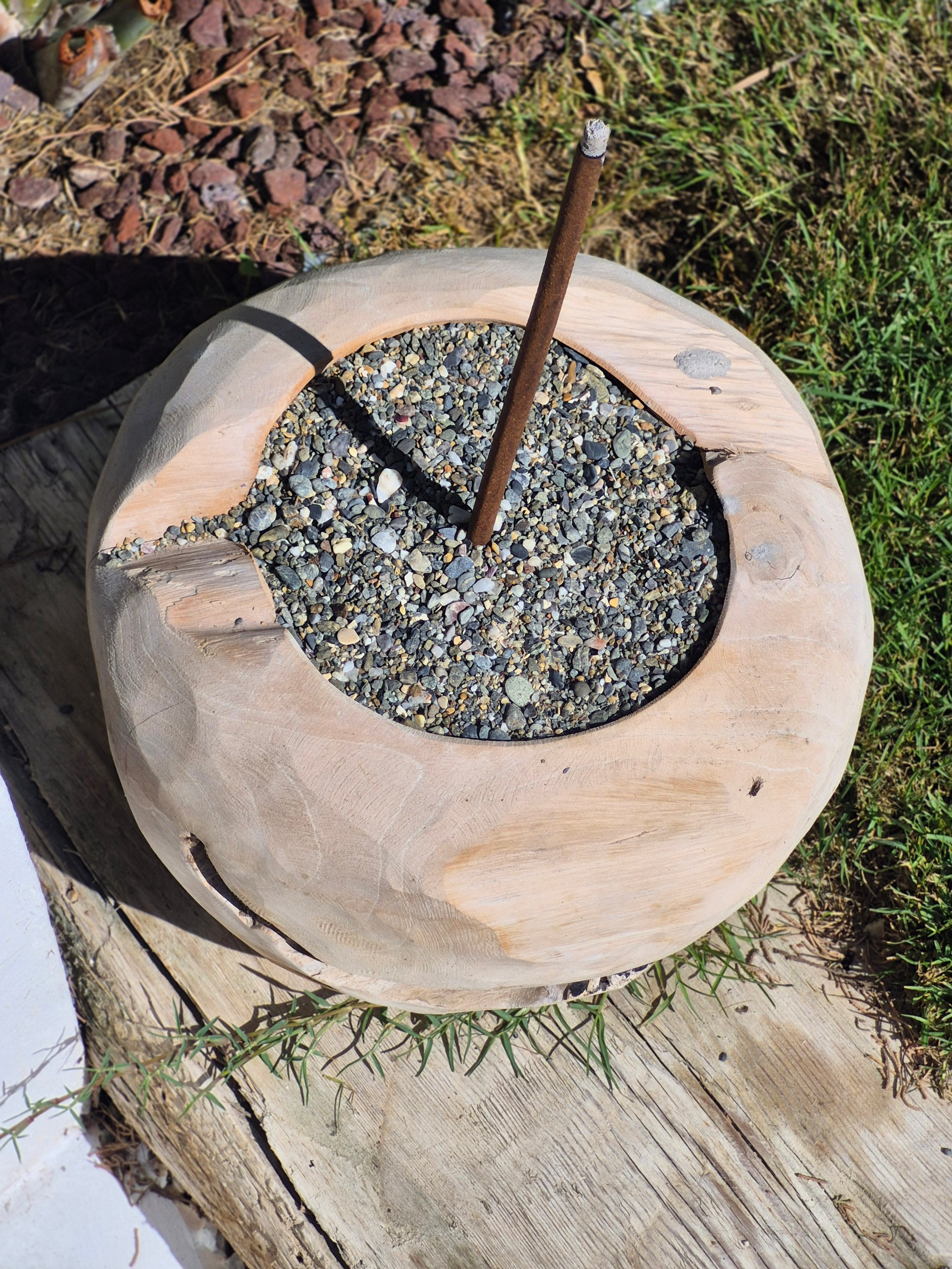 TEAK DECORATIVE FLOWERPOT S