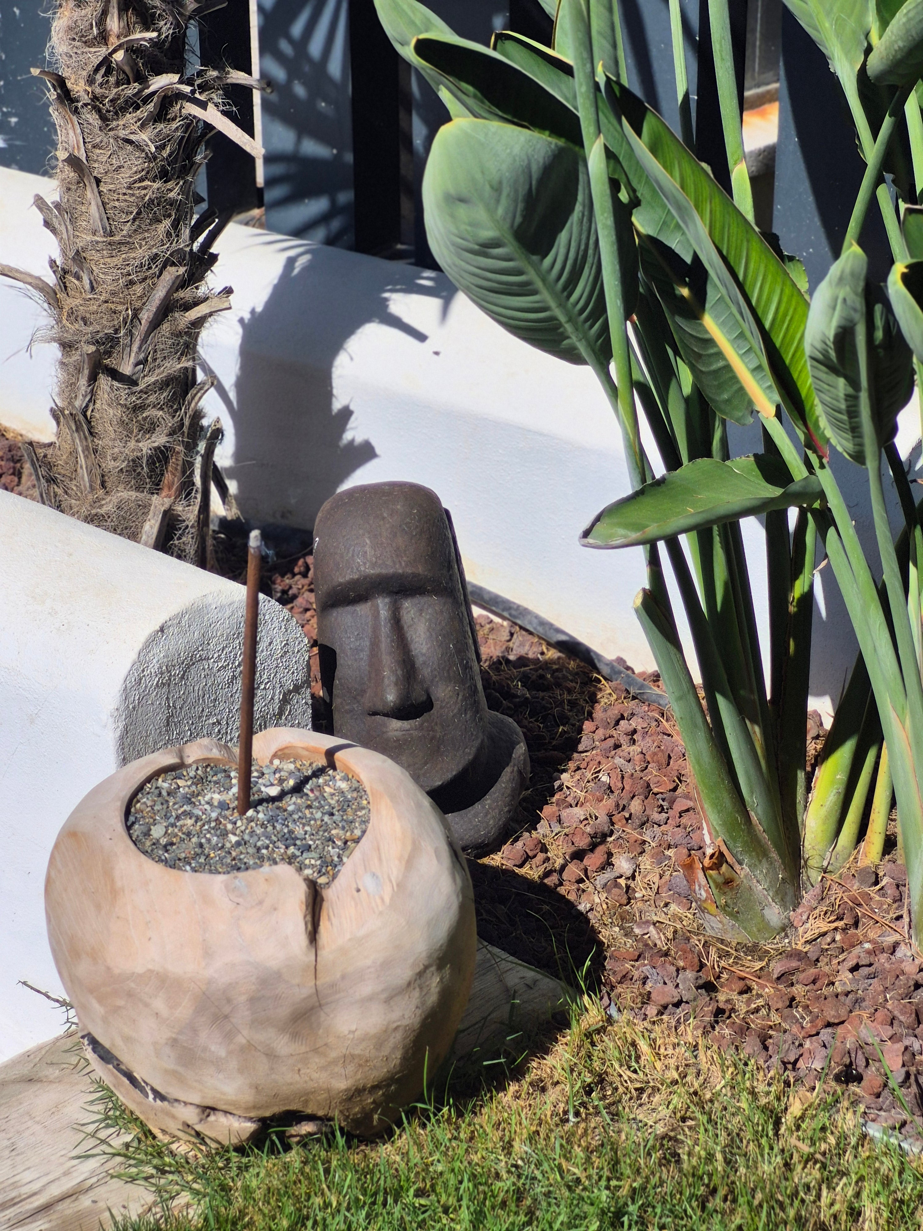 TEAK DECORATIVE FLOWERPOT S