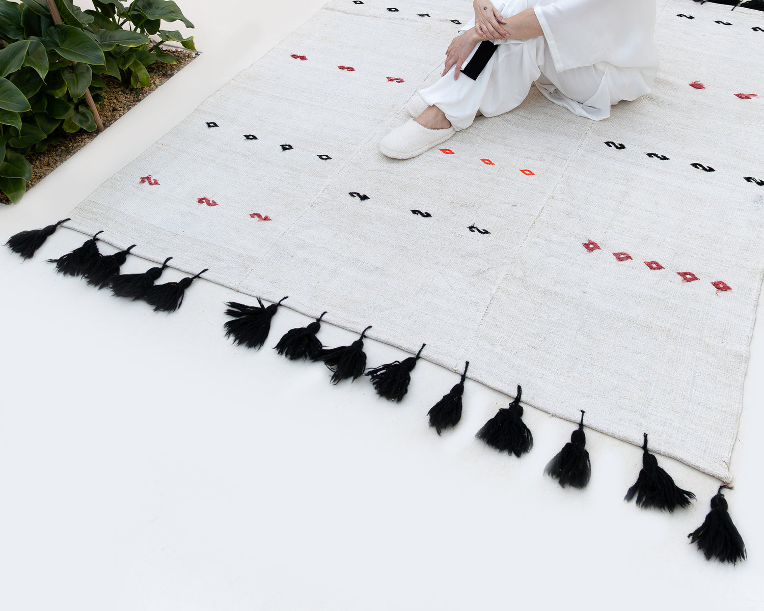 DESENLİ KENDİR HALI